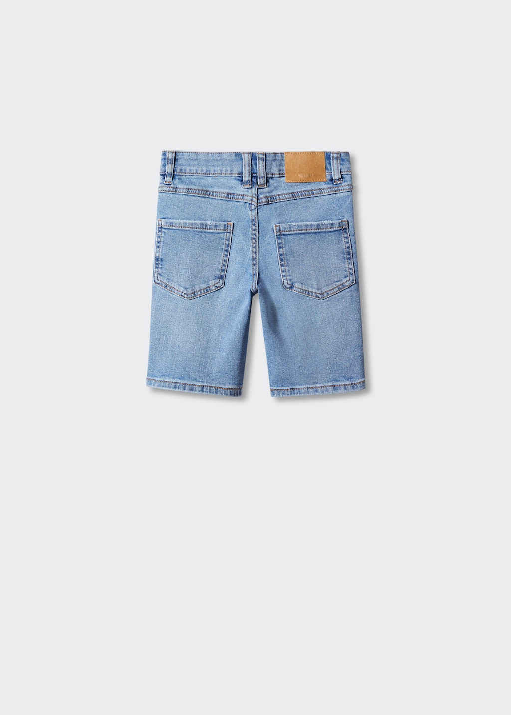 Cotton denim shorts