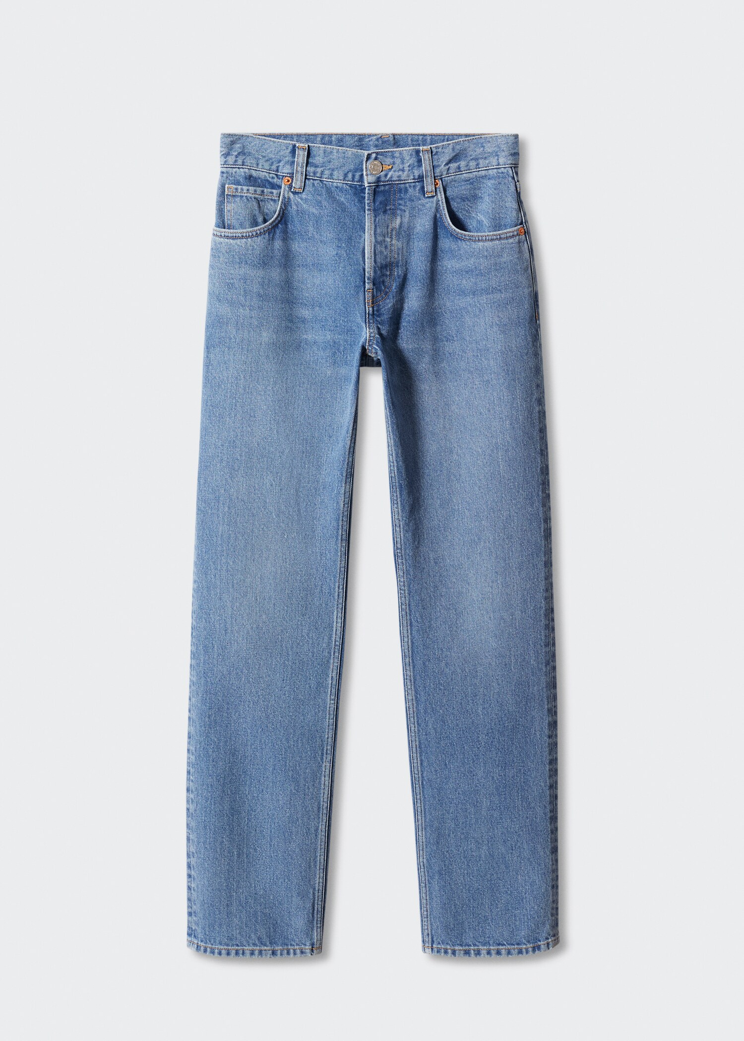 Mid-rise straight jeans - Article without model