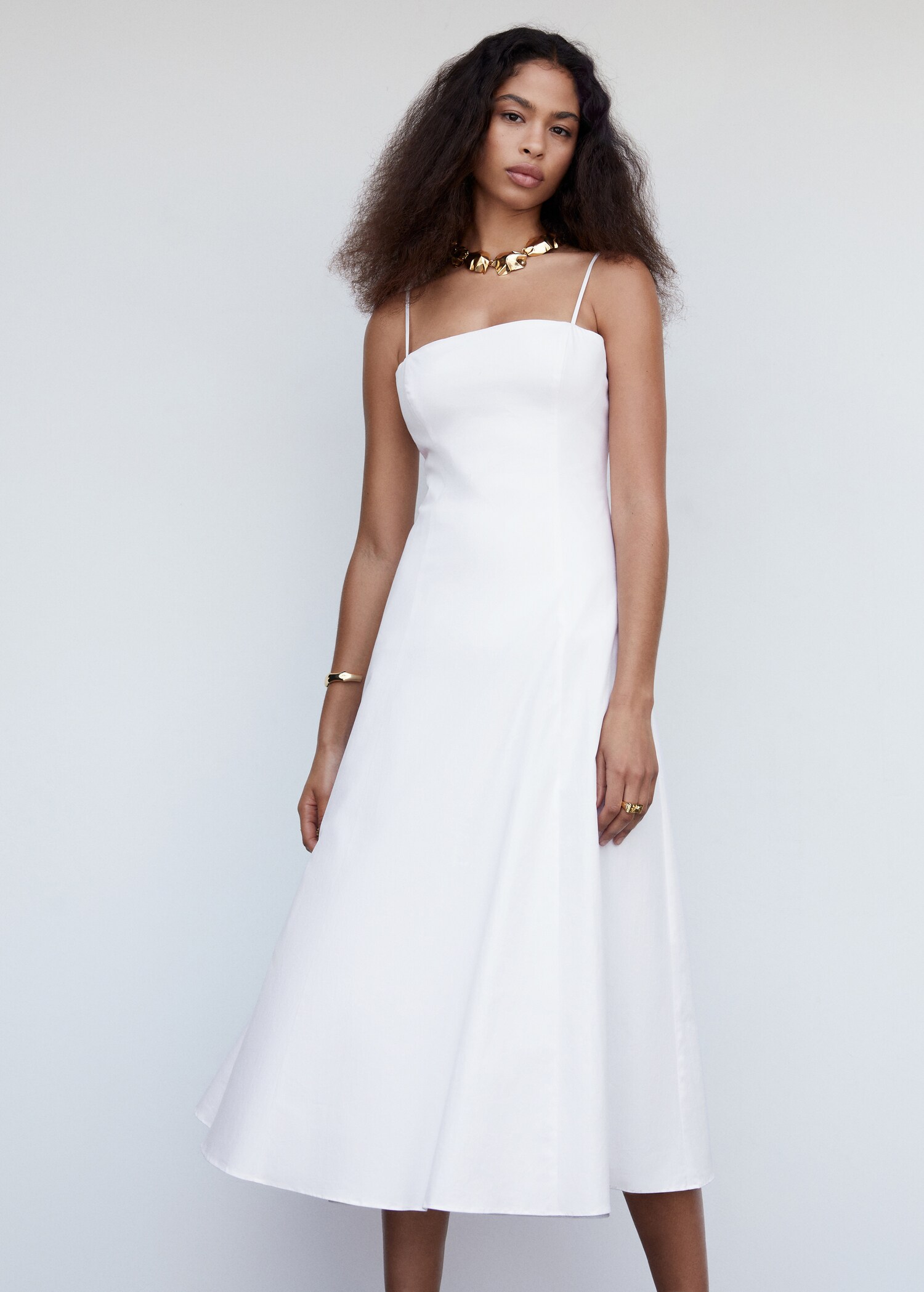 Midi-dress with back detail - Medium plane