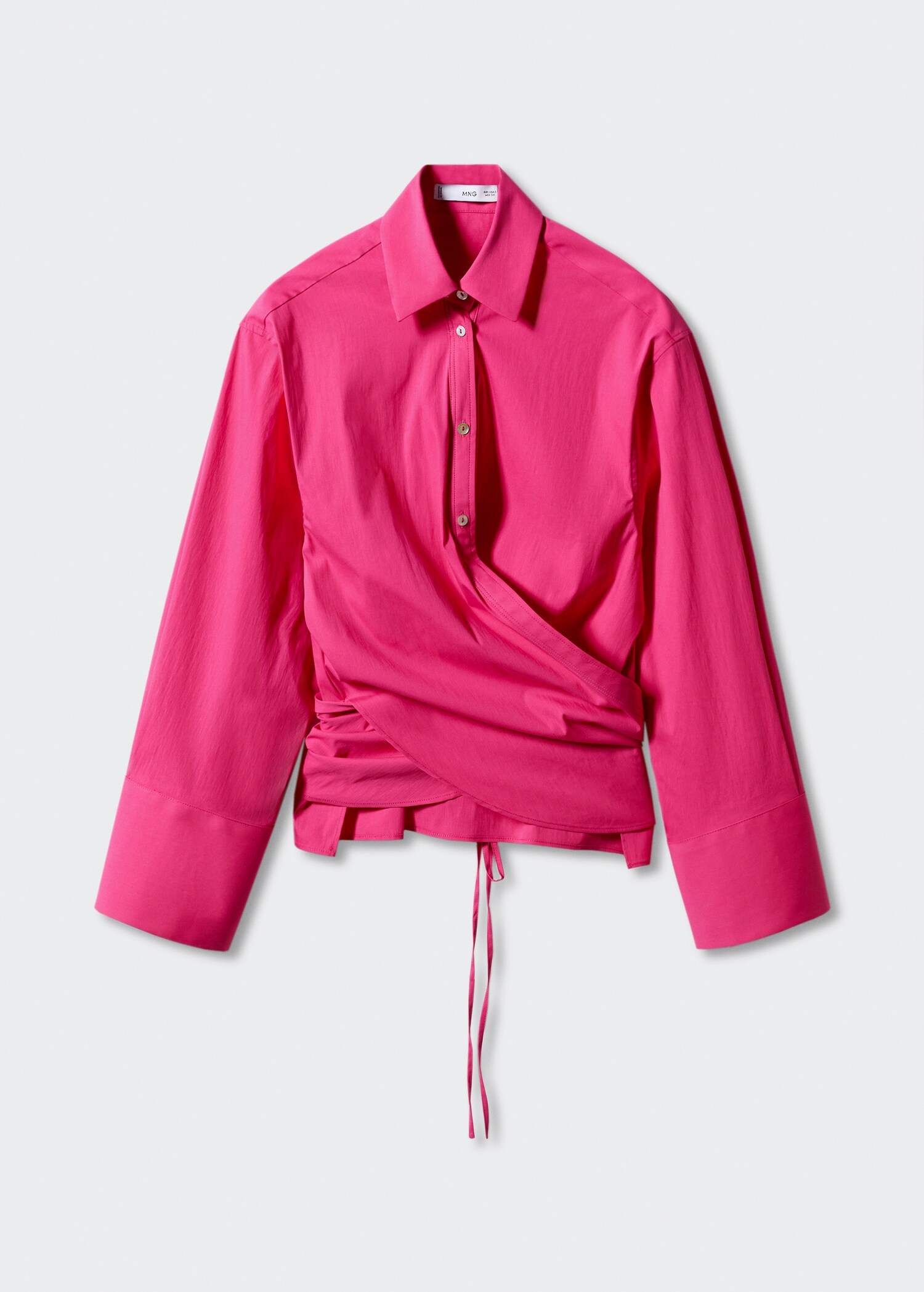 Wrap shirt with knot detail - Article without model