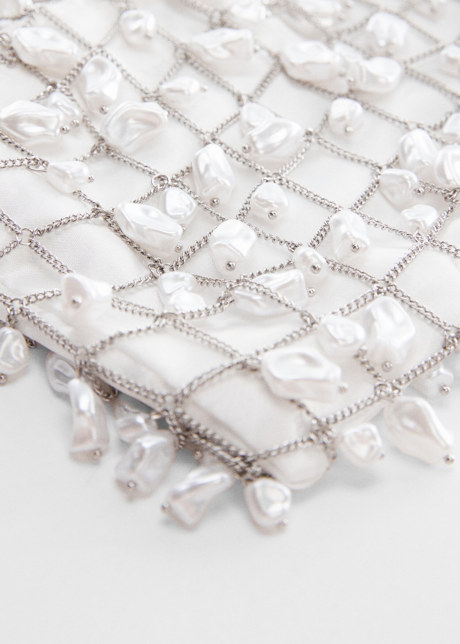 Metallic-Mesh-Bag mit Perlen - Detail des Artikels 1