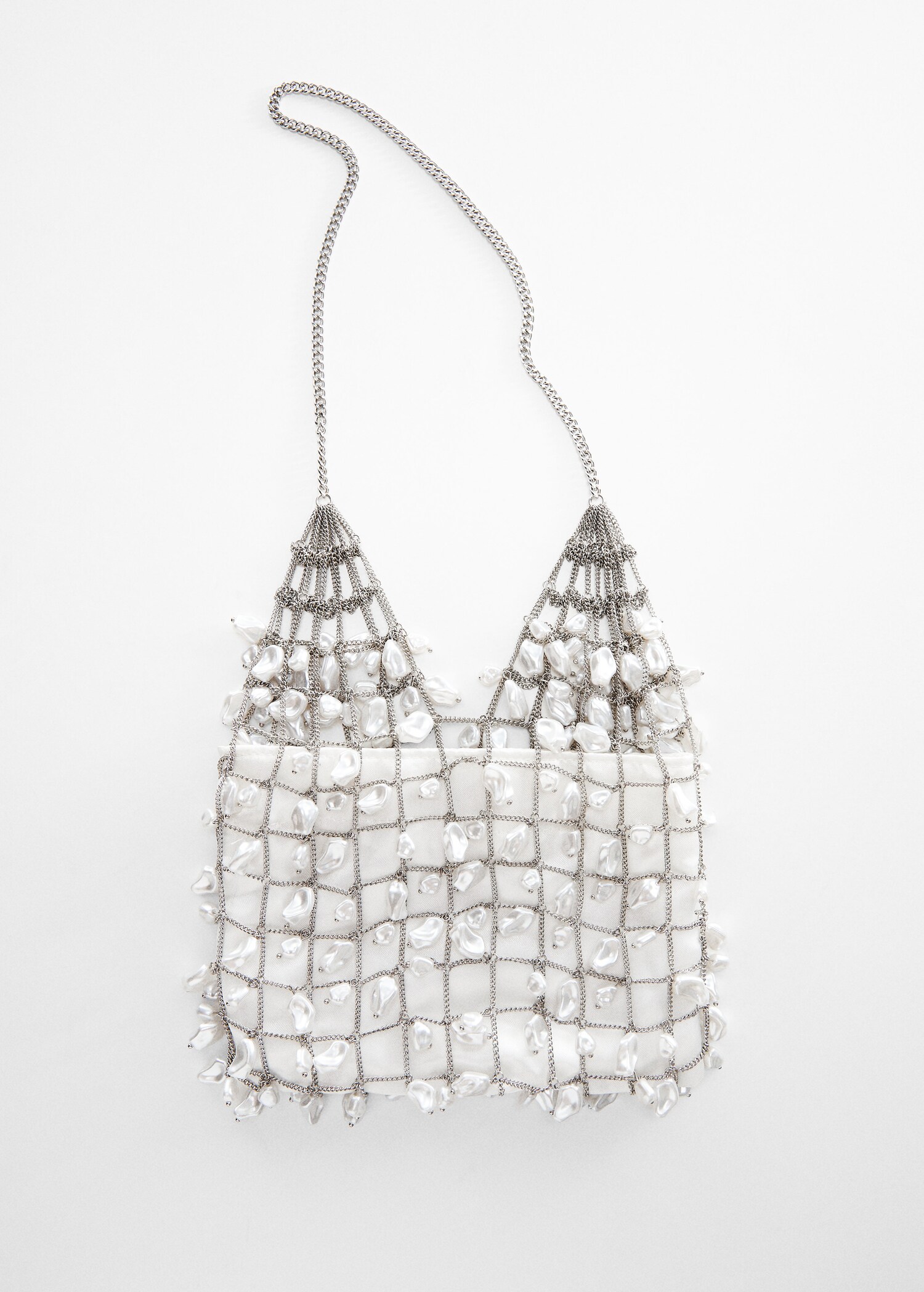 Metallic-Mesh-Bag mit Perlen - Detail des Artikels 5
