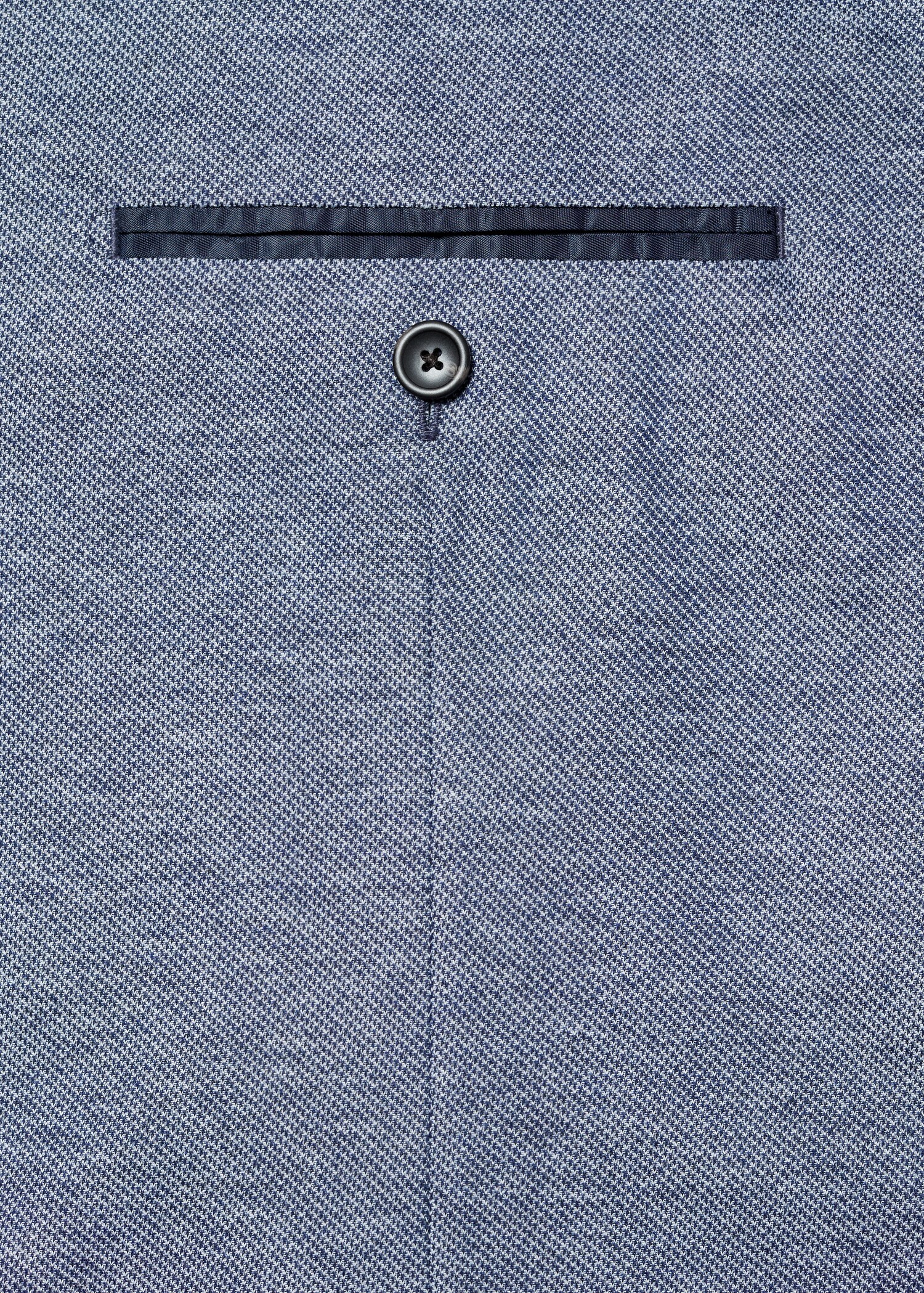 Slim fit microstructure blazer - Details of the article 0