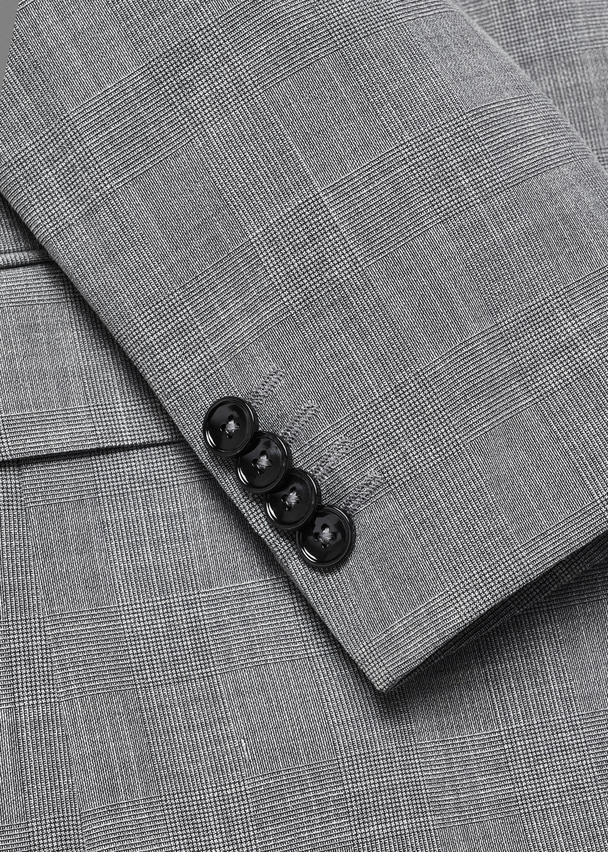 Stretch fabric slim-fit printed suit jacket - Details of the article 8