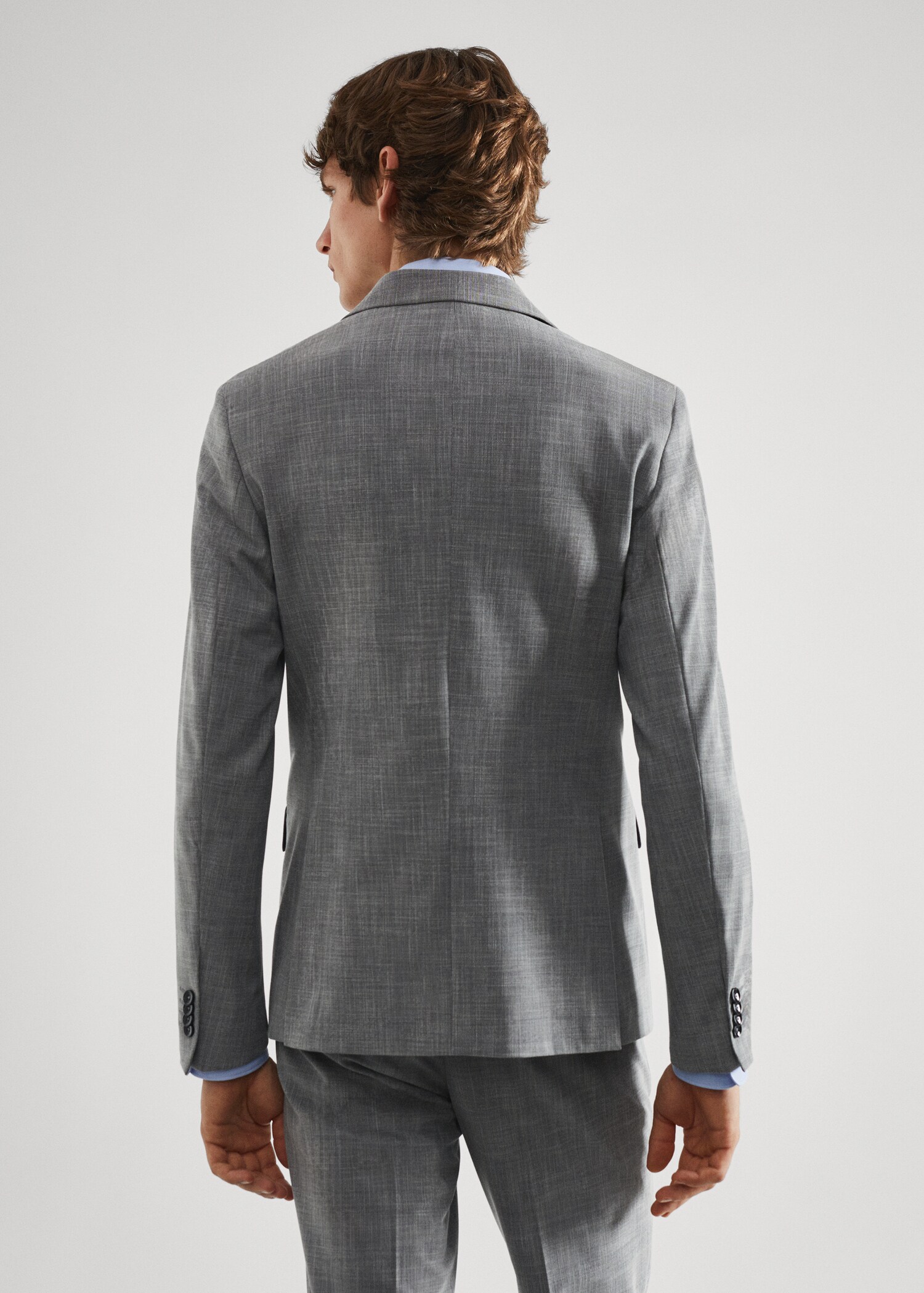 Americana traje estampada slim fit tejido strech - Reverso del artículo