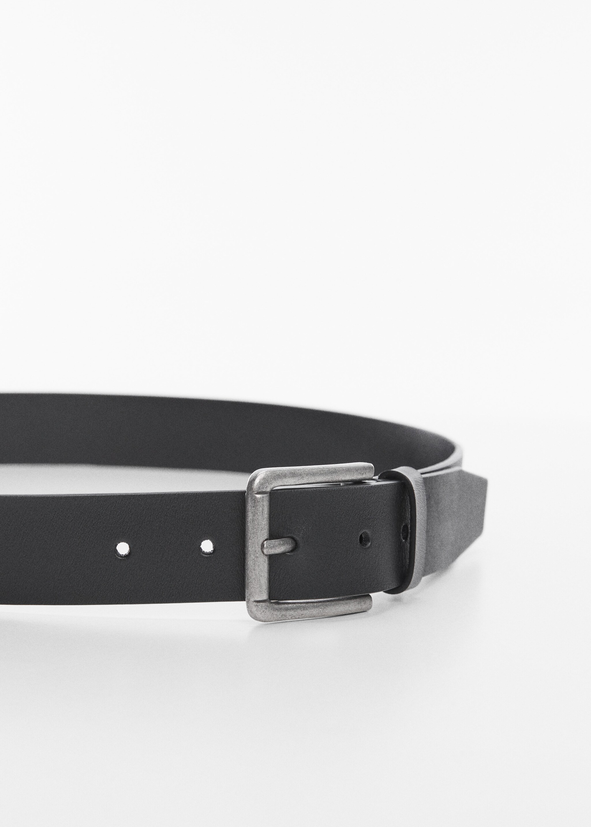 Leather belt with square buckle  - Details of the article 1