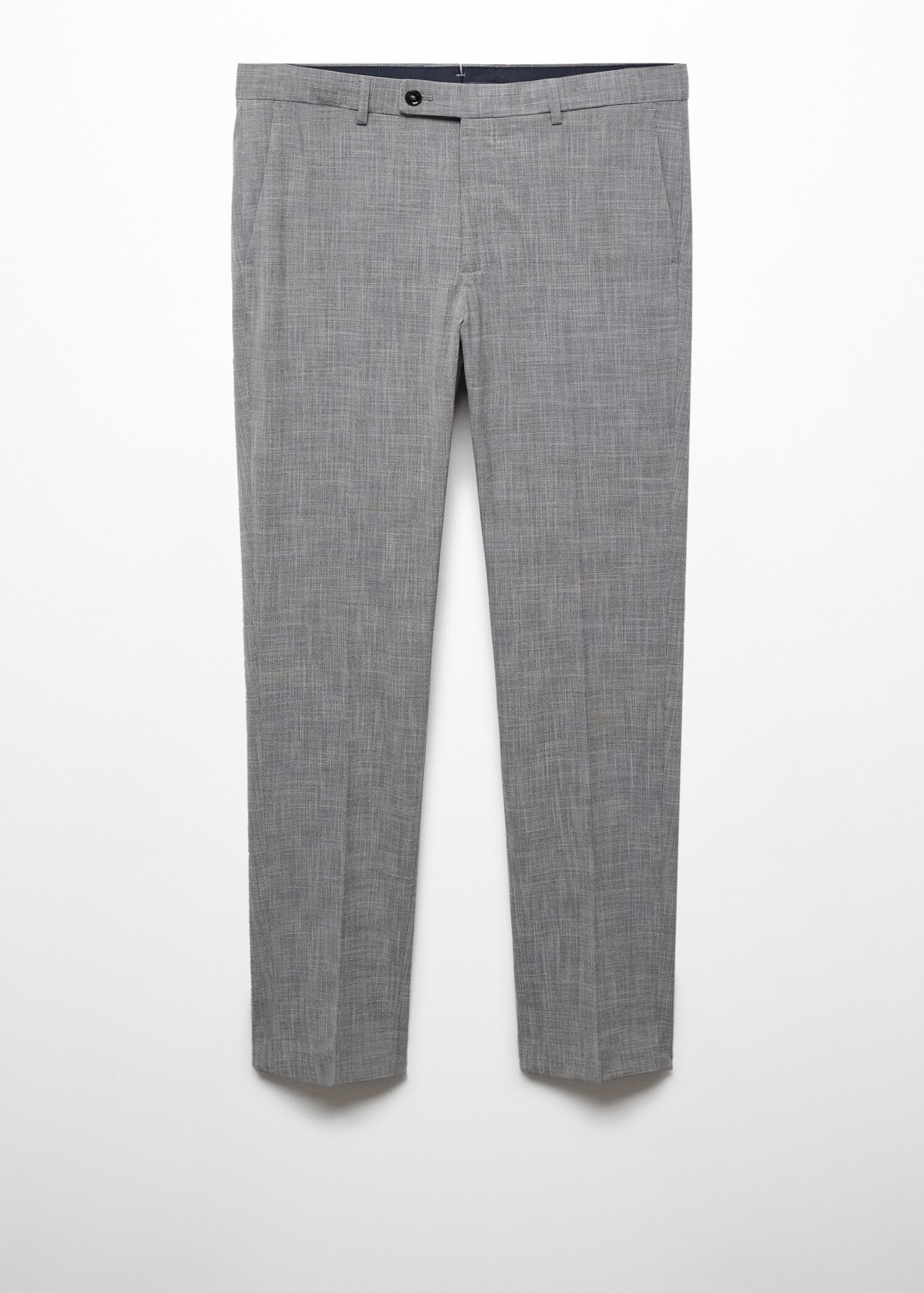 Stretch-fabric slim-fit printed suit pants - Article without model