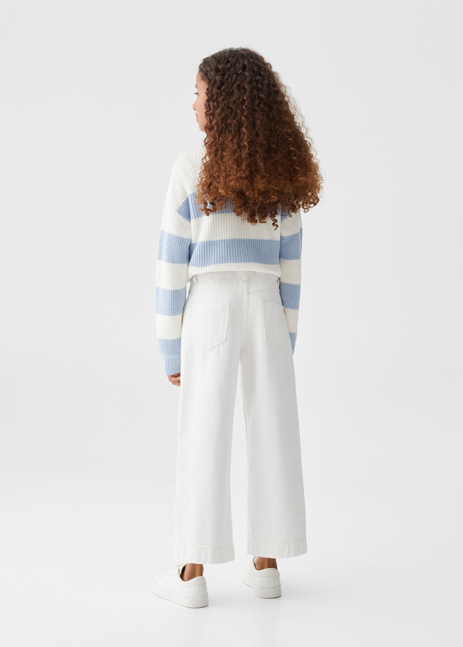 Jeans culotte mid-waist comfort - Reverse of the article