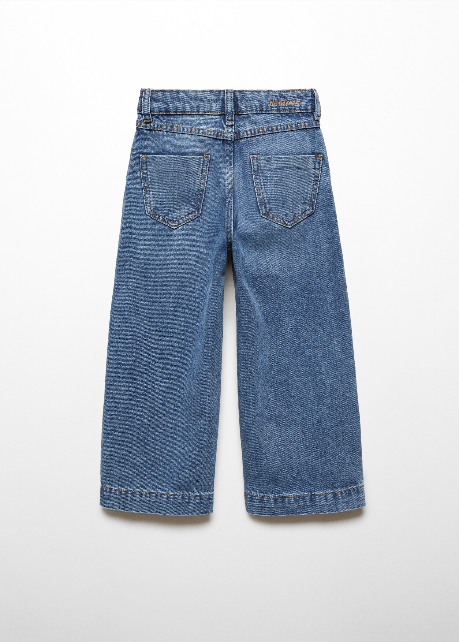 Jeans culotte mid-waist comfort - Reverse of the article