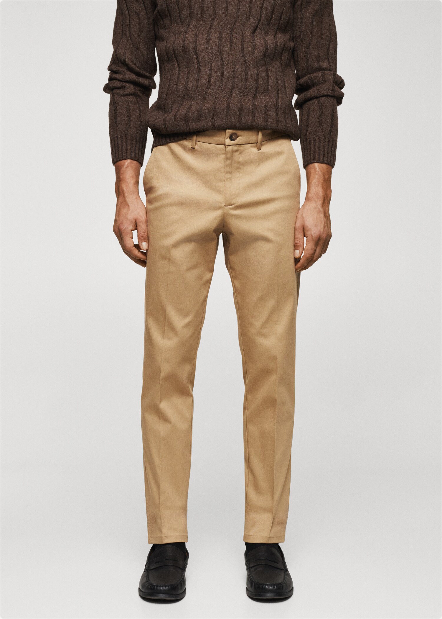 Slim Fit Chinohose - Mittlere Ansicht