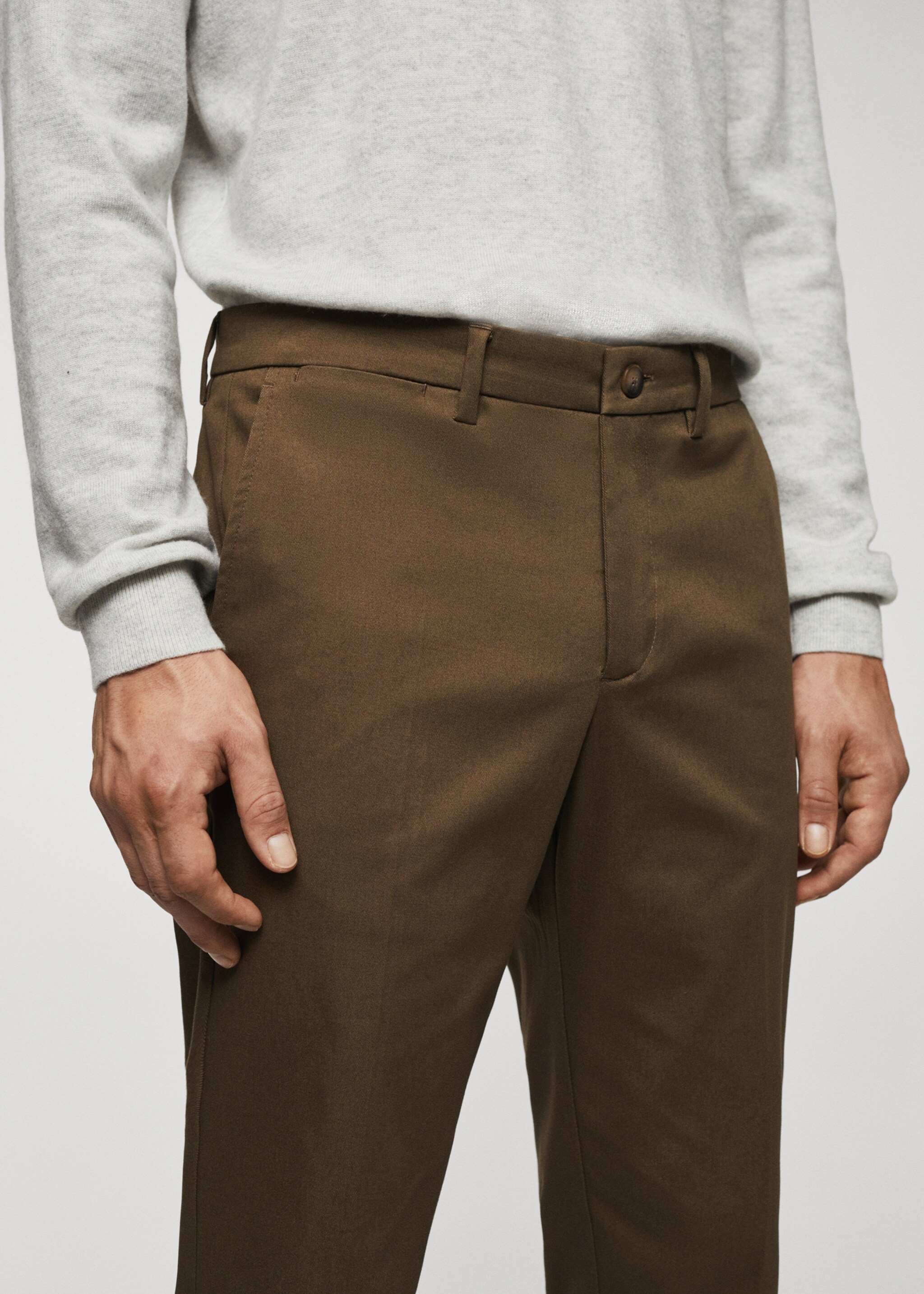 Slim fit chino pants - Details of the article 1