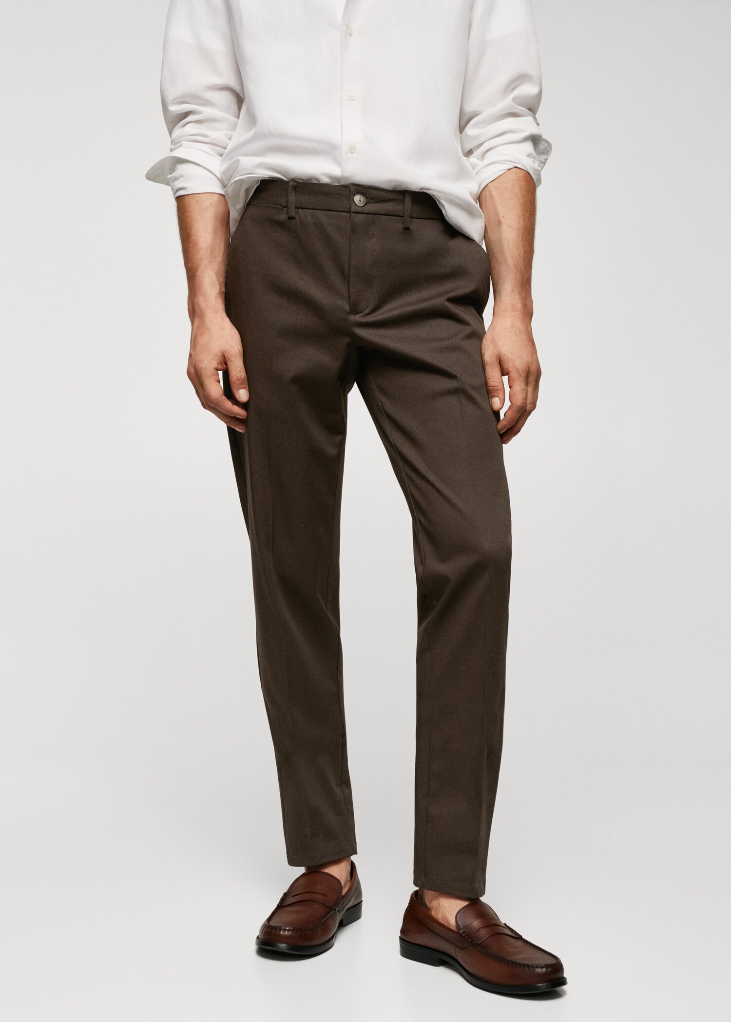 Slim Fit Chinohose - Mittlere Ansicht
