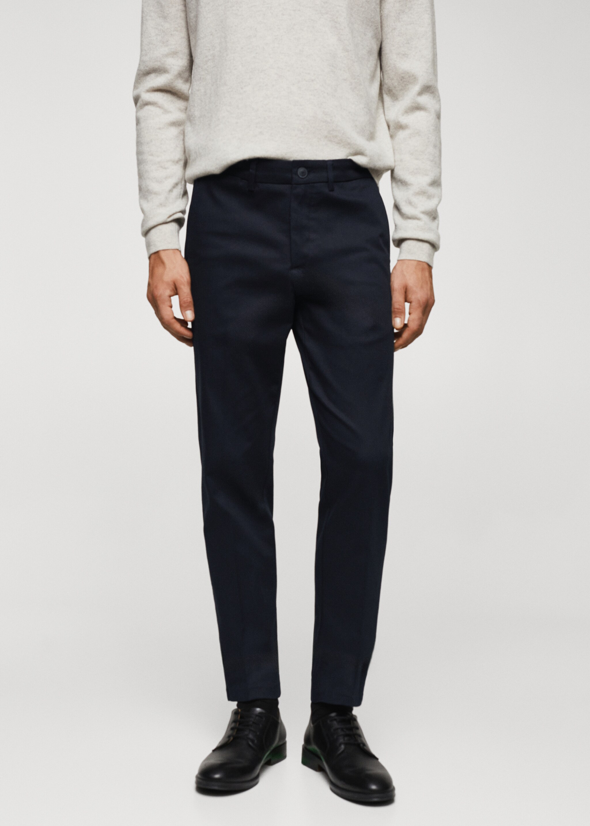 Slim fit chino pants - Medium plane