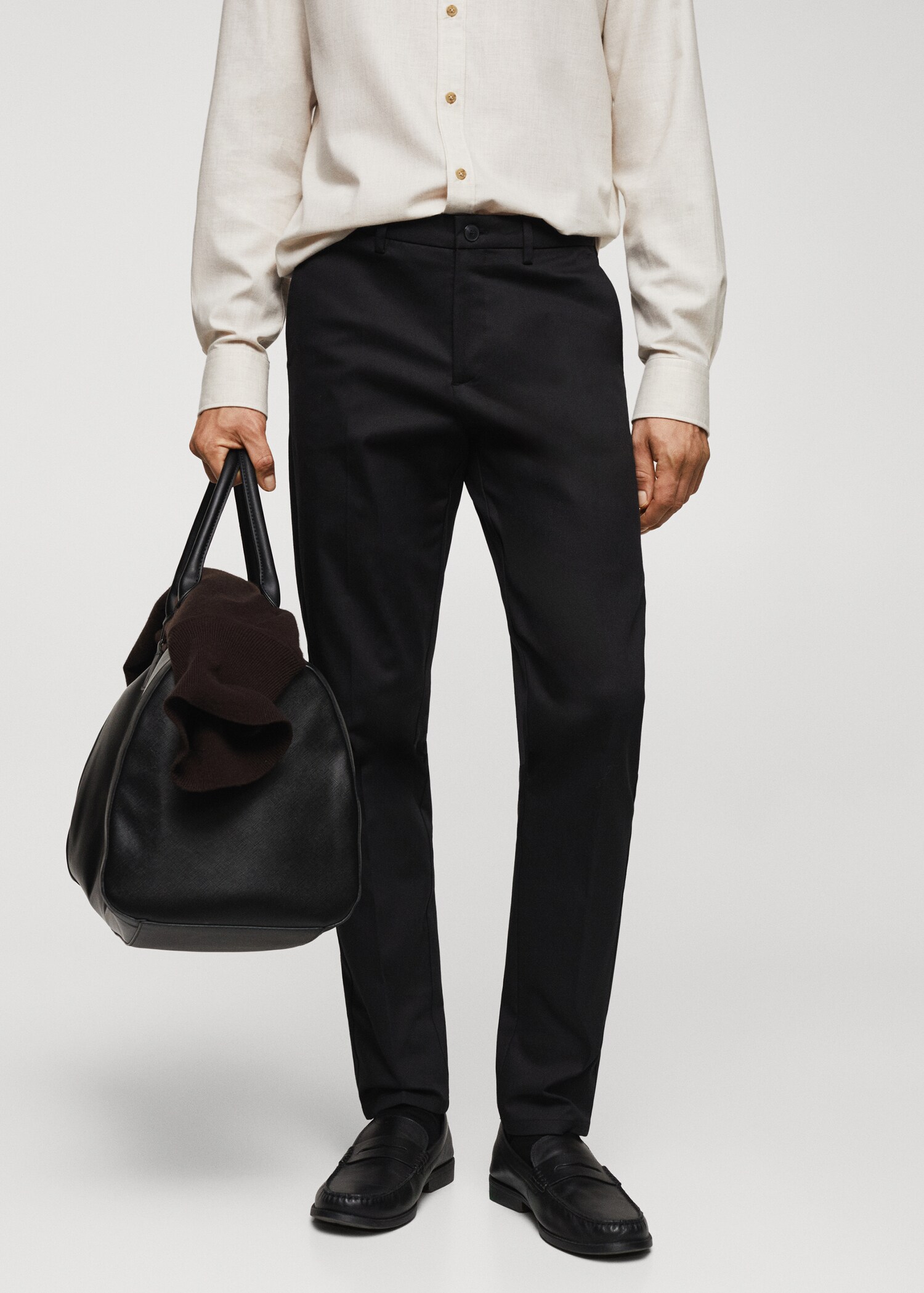 Slim Fit Chinohose - Mittlere Ansicht