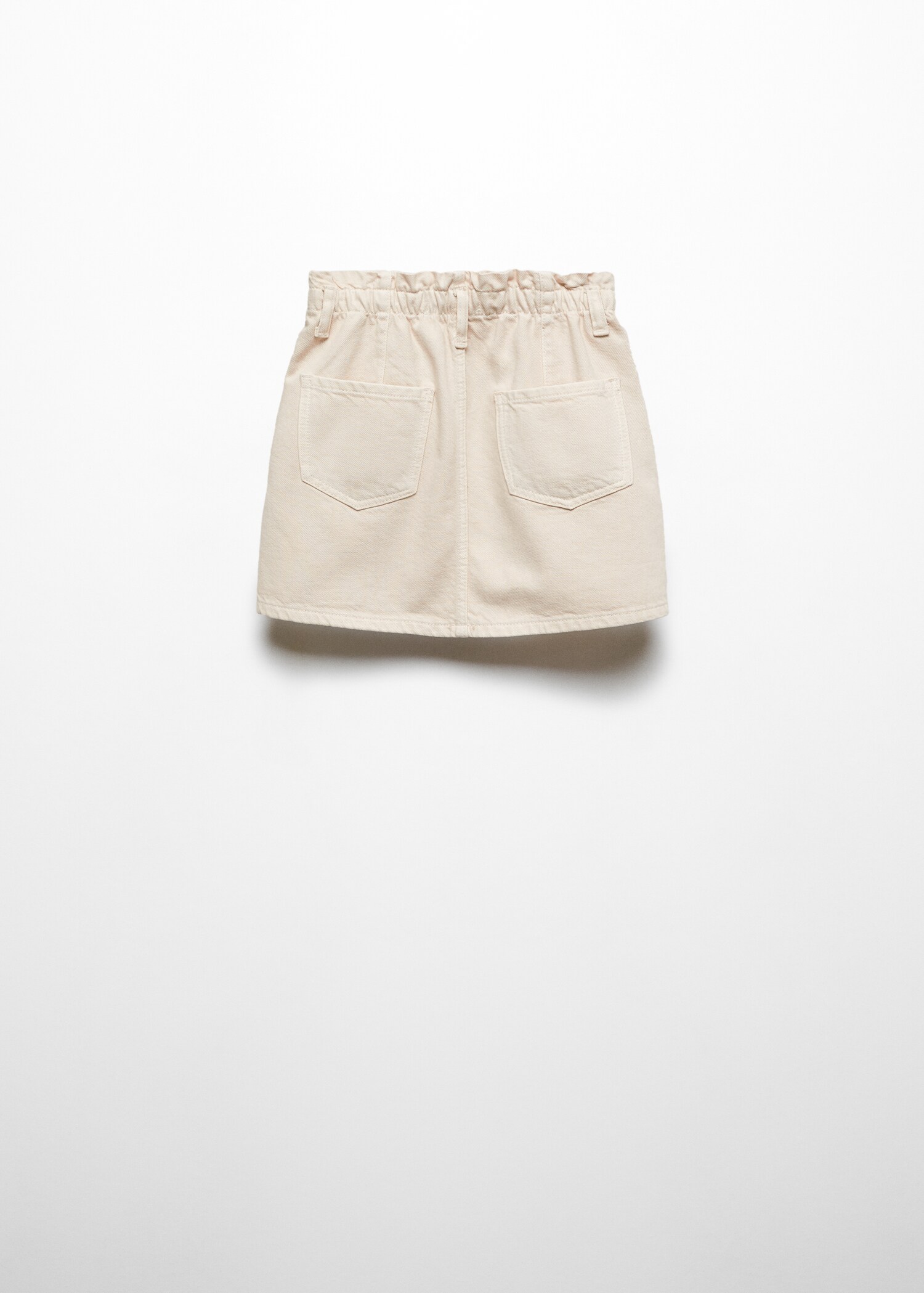 Paperbag denim skirt - Reverse of the article