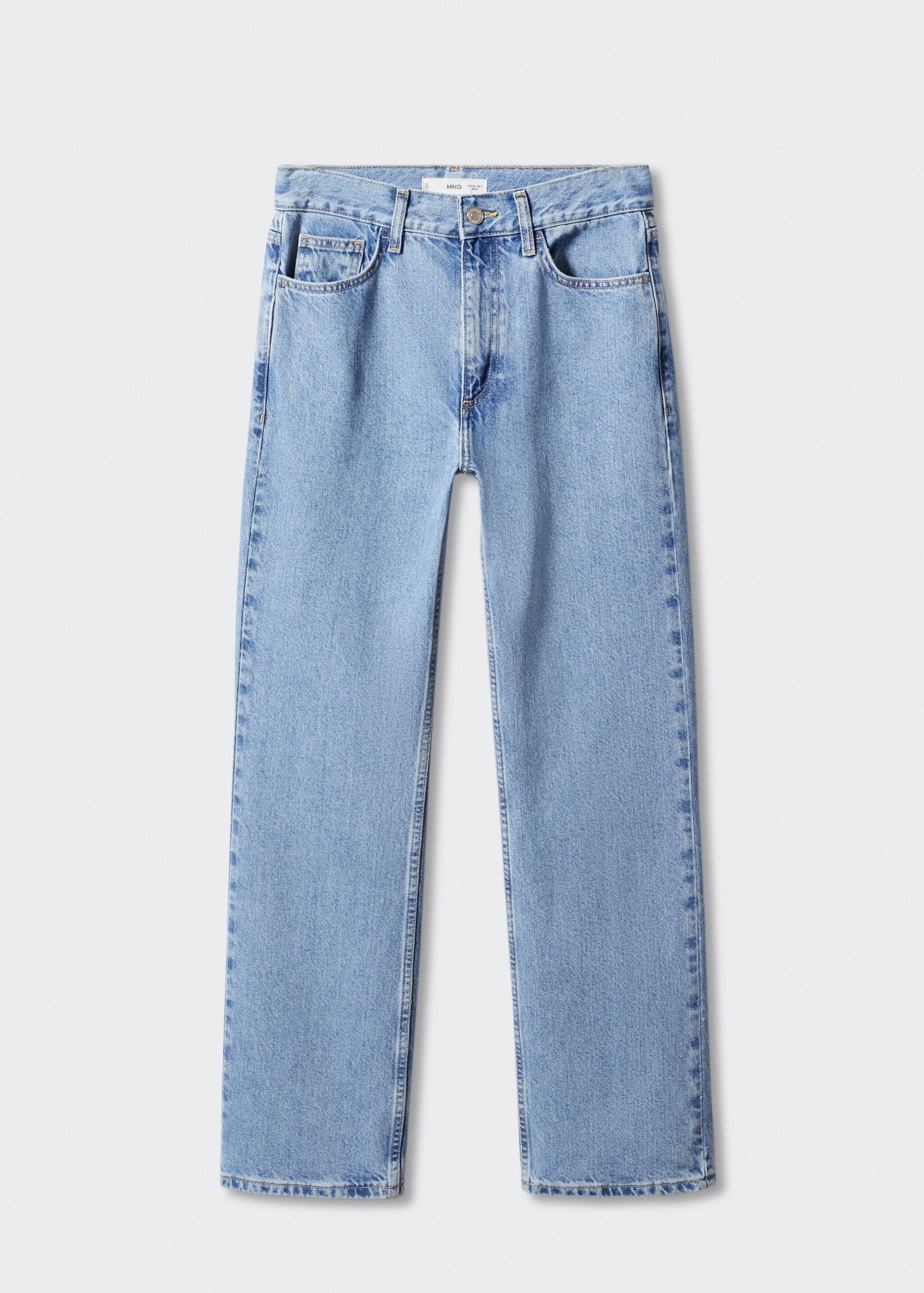 Rette jeans med medium liv - Artikkel uten modell