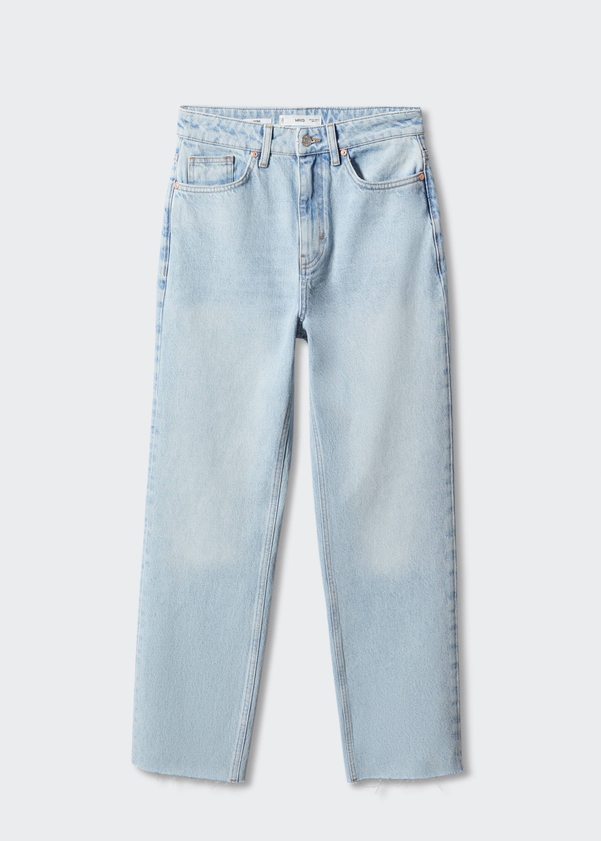 Jeans rectos tiro alto - Artículo sin modelo