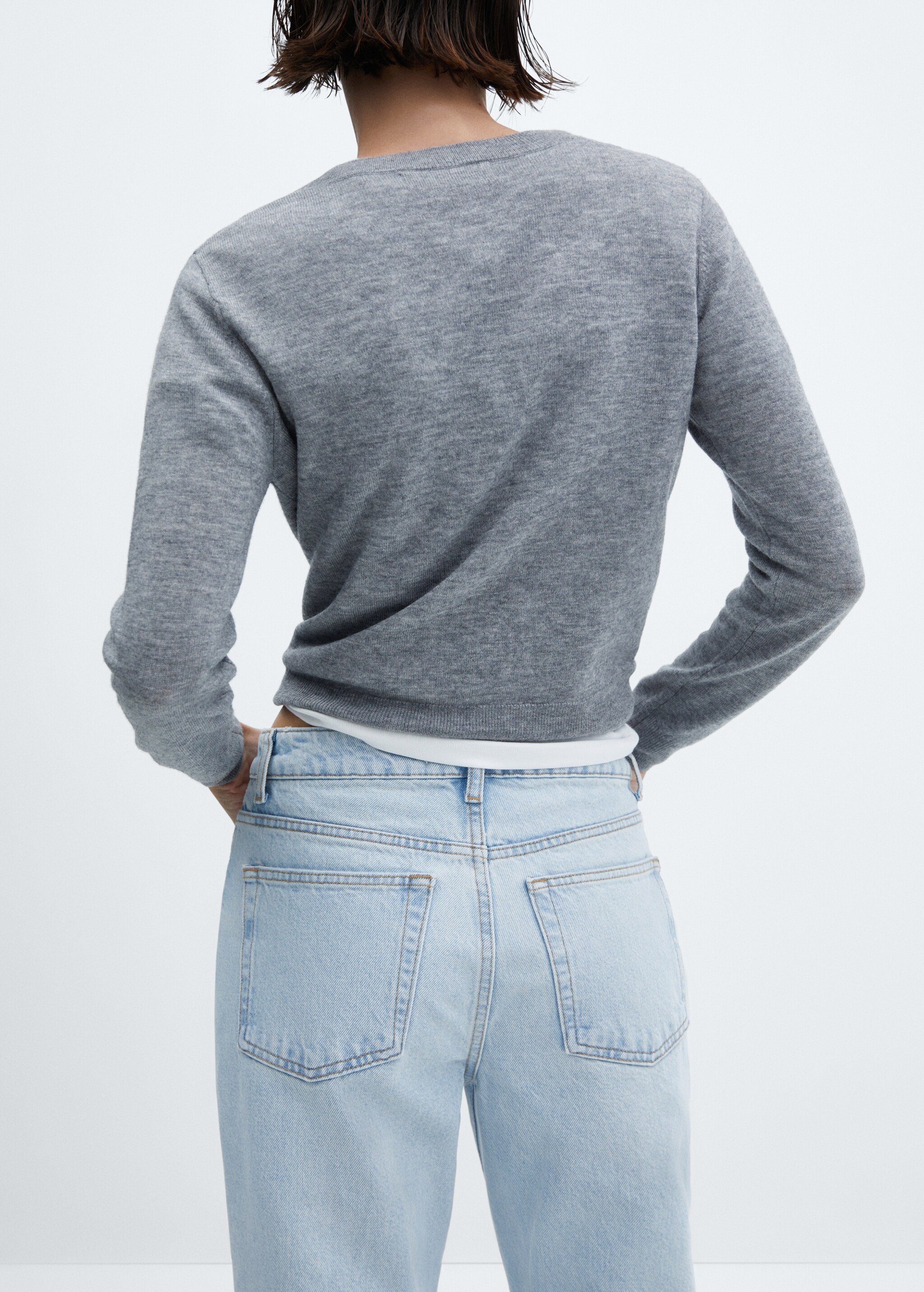 High waist straight jeans - Details of the article 6