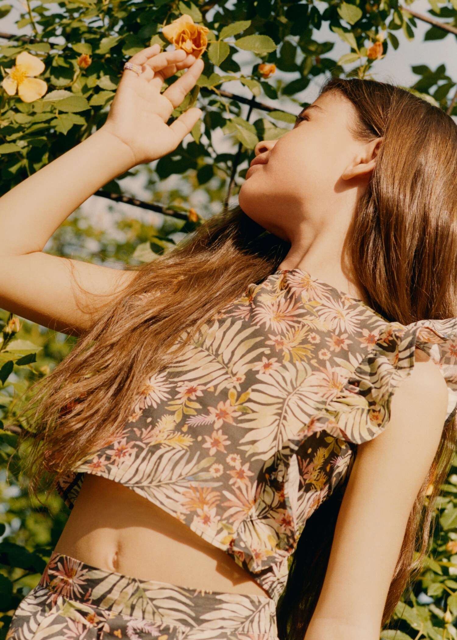 Blusa estampada com folhos - Pormenor do artigo 5