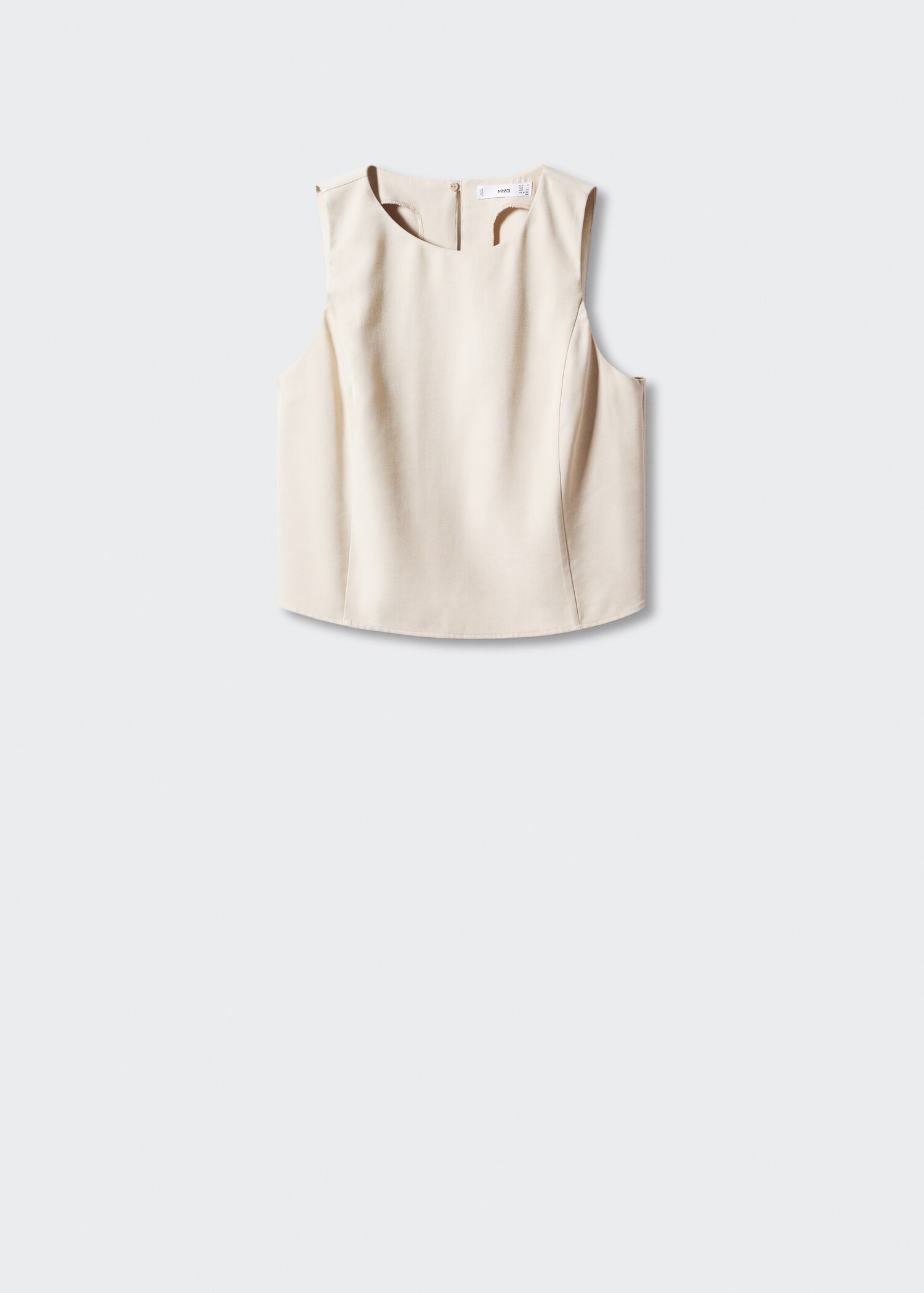 Crop top with wide straps - Article without model