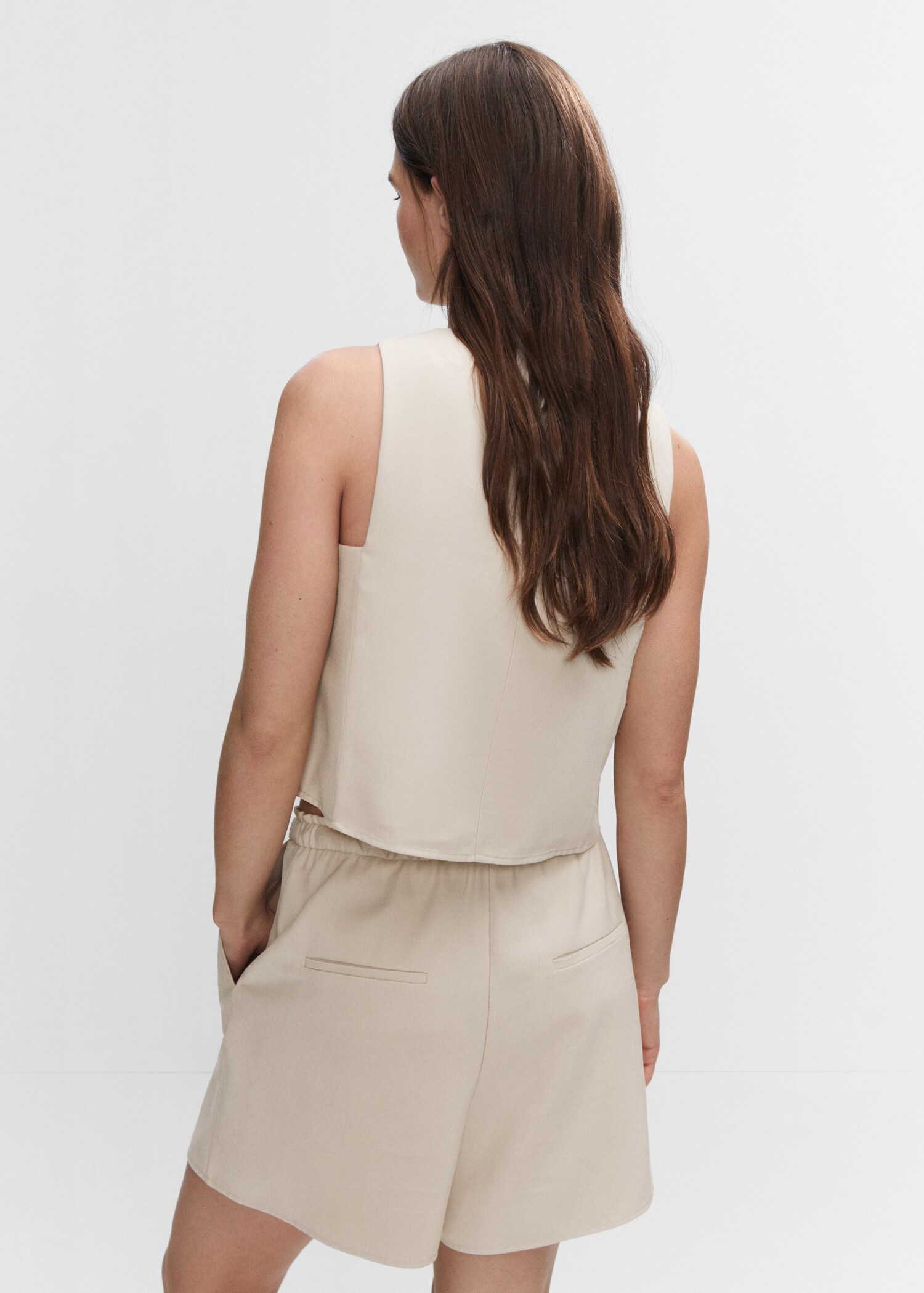 Crop top with wide straps - Reverse of the article