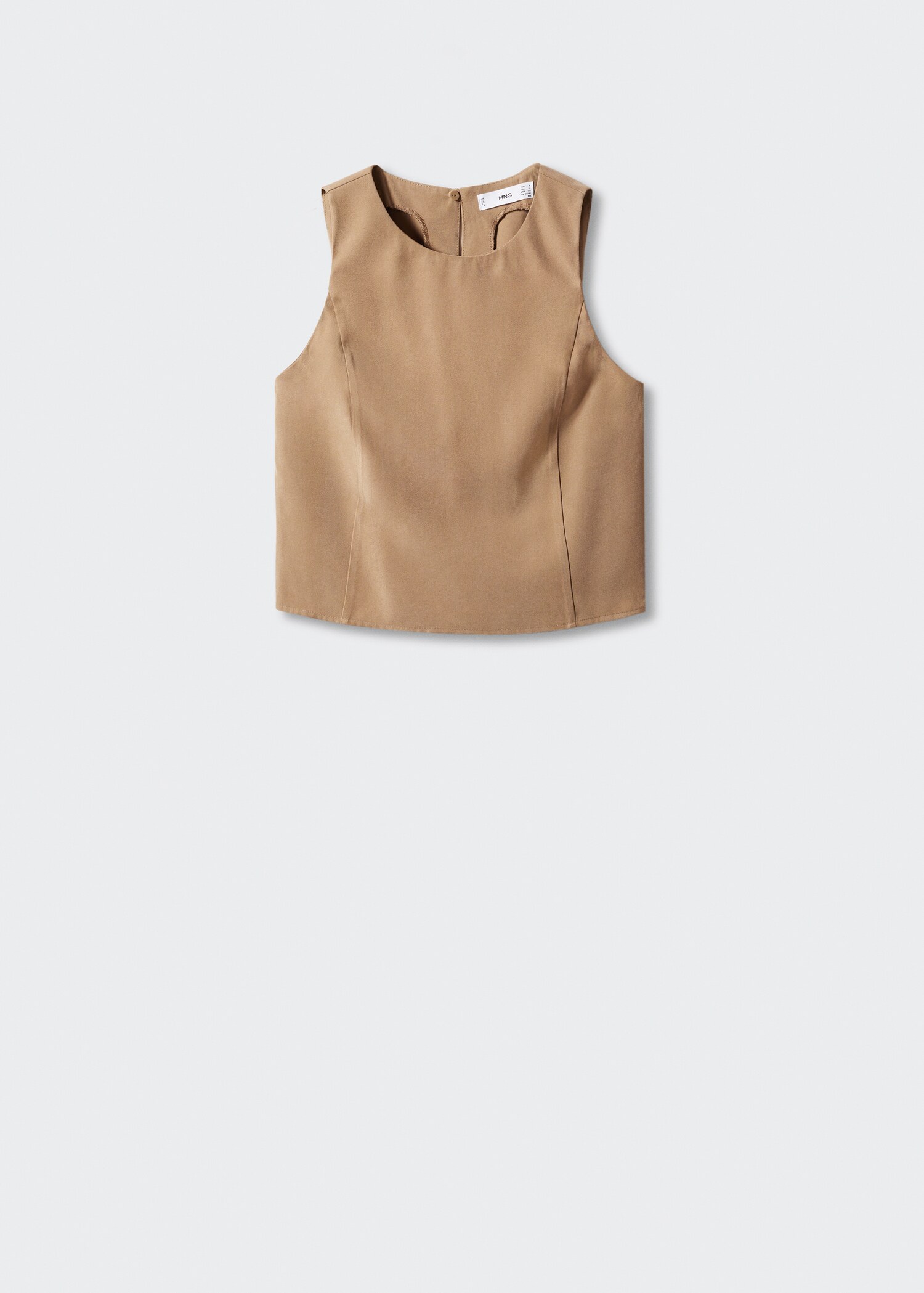 Crop top with wide straps - Article without model