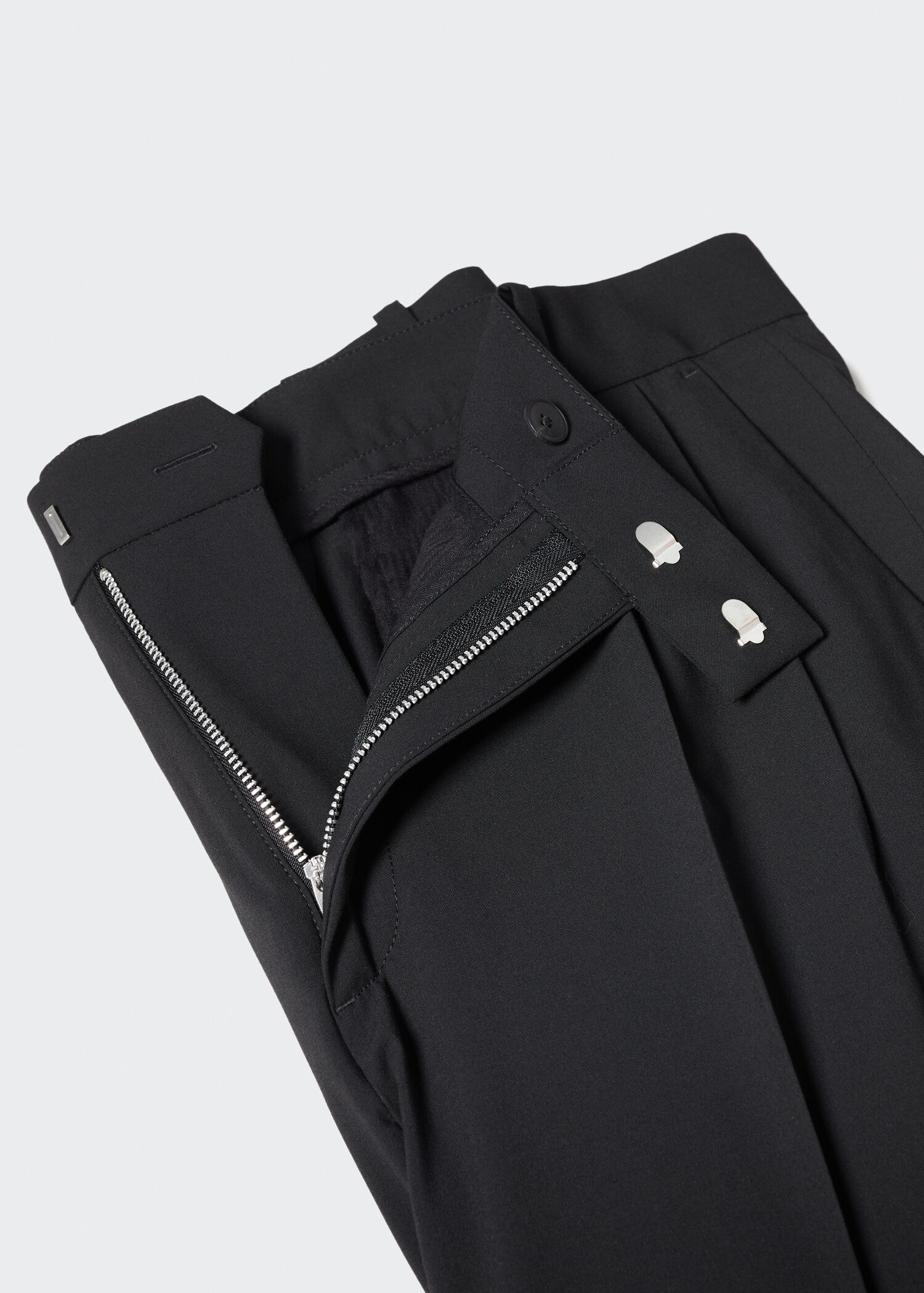 Pantalon regular fit coton pinces - Détail de l'article 8