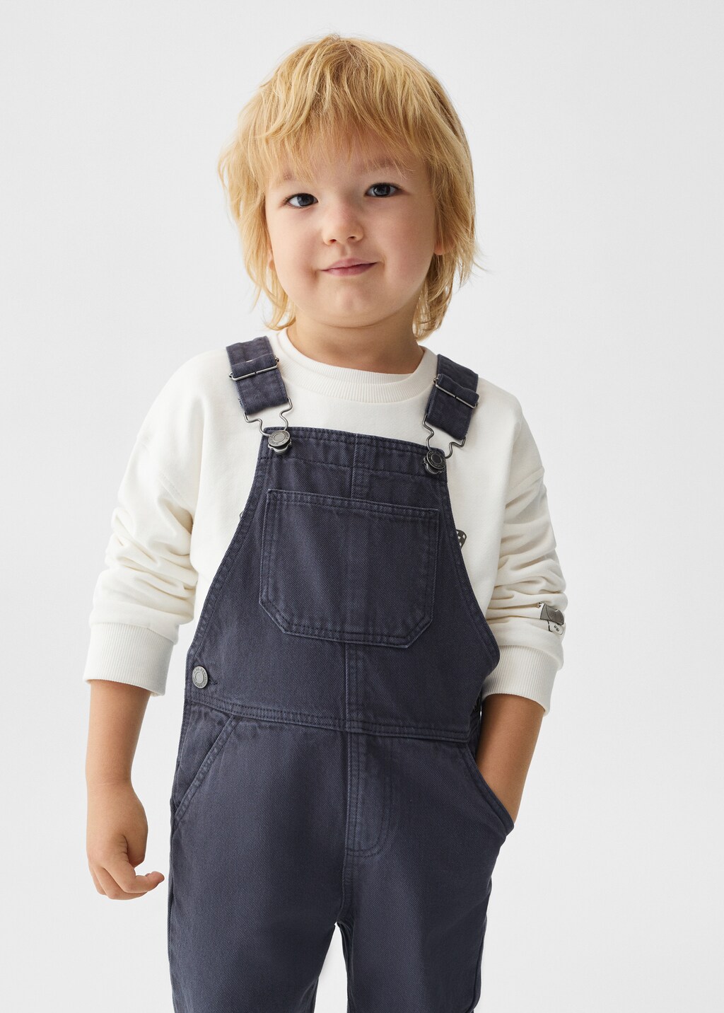 Lined denim dungarees Boys MANGO OUTLET USA