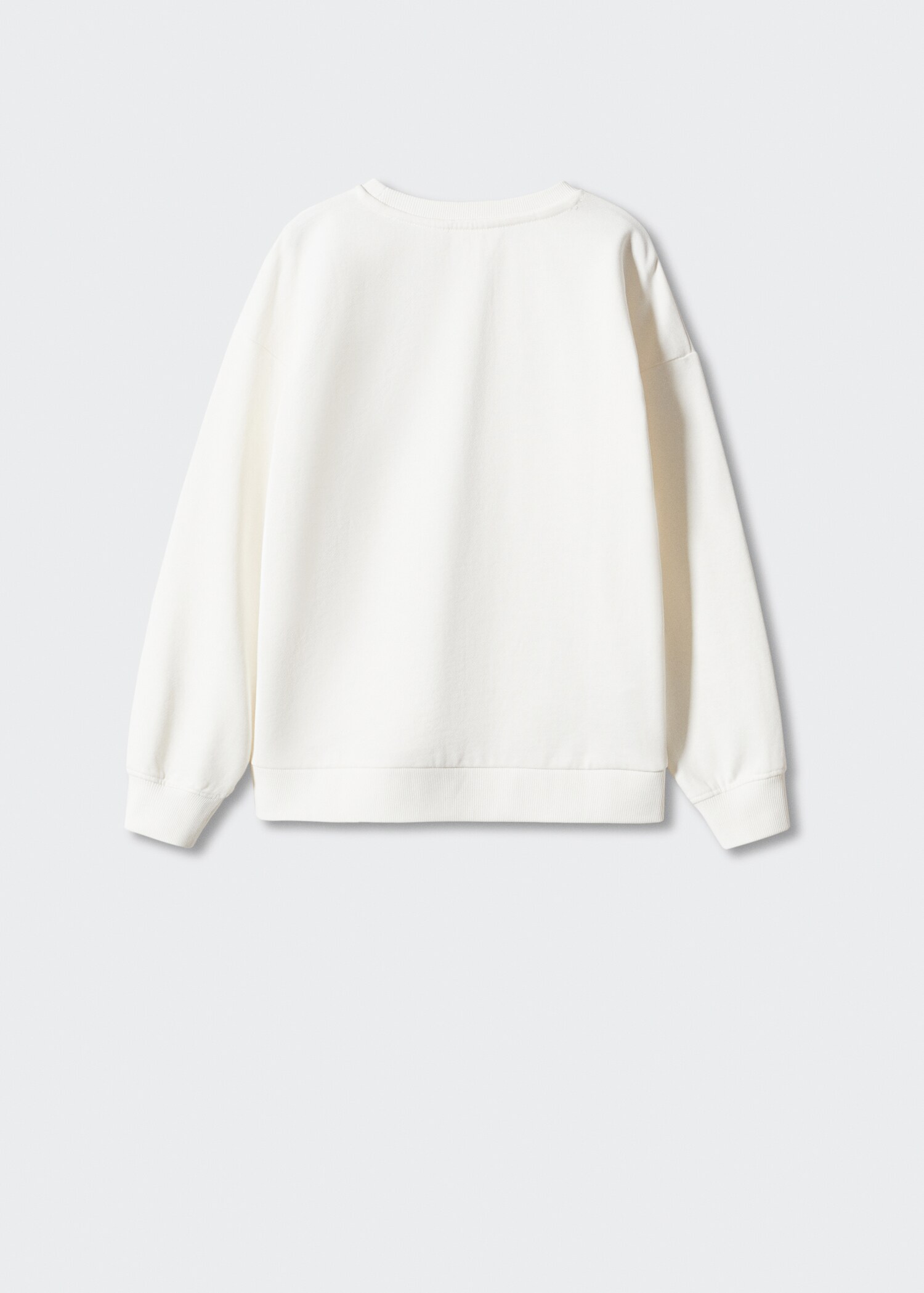 Printed cotton sweatshirt - Reverse of the article