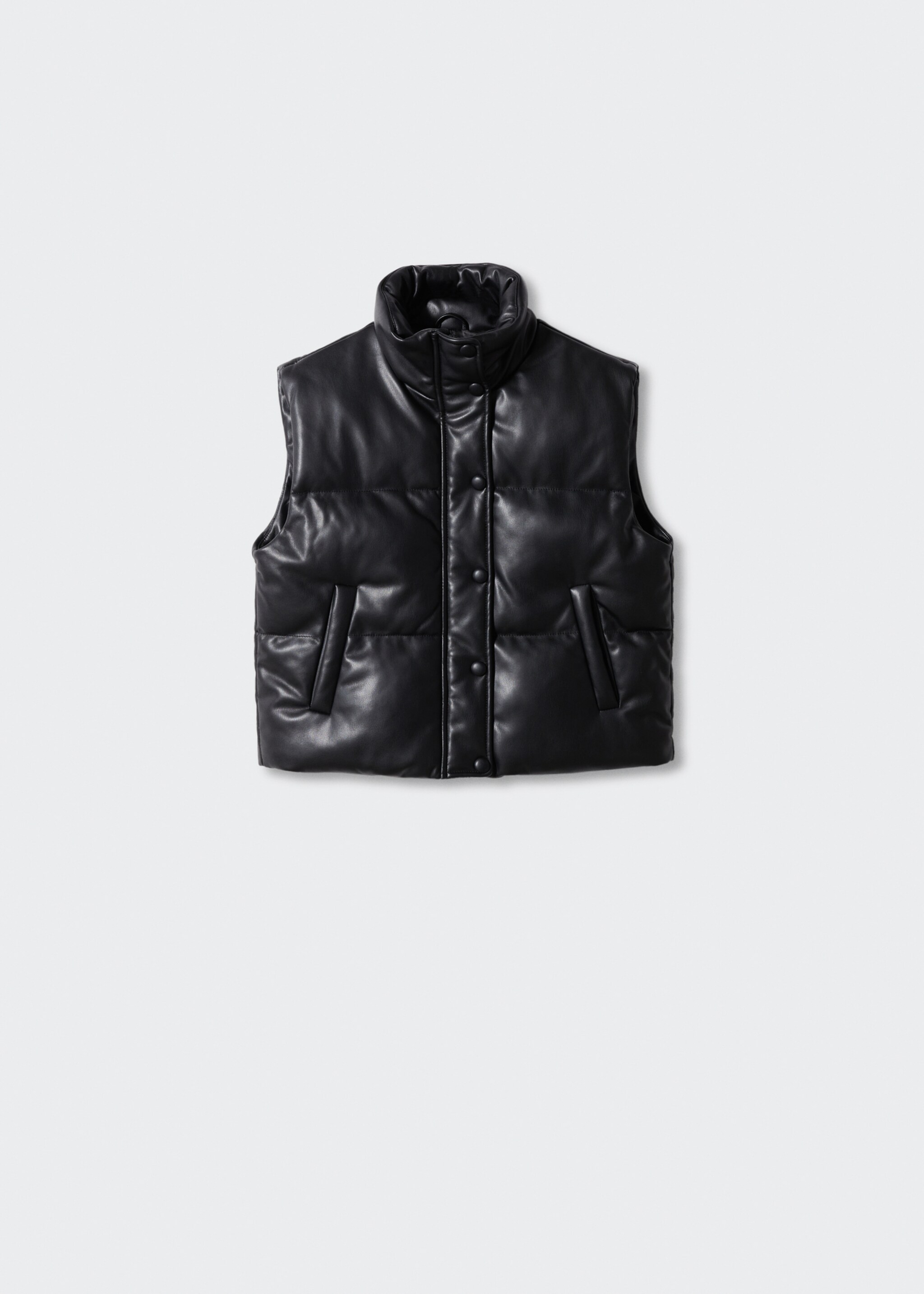 Leather-effect gilet - Article without model