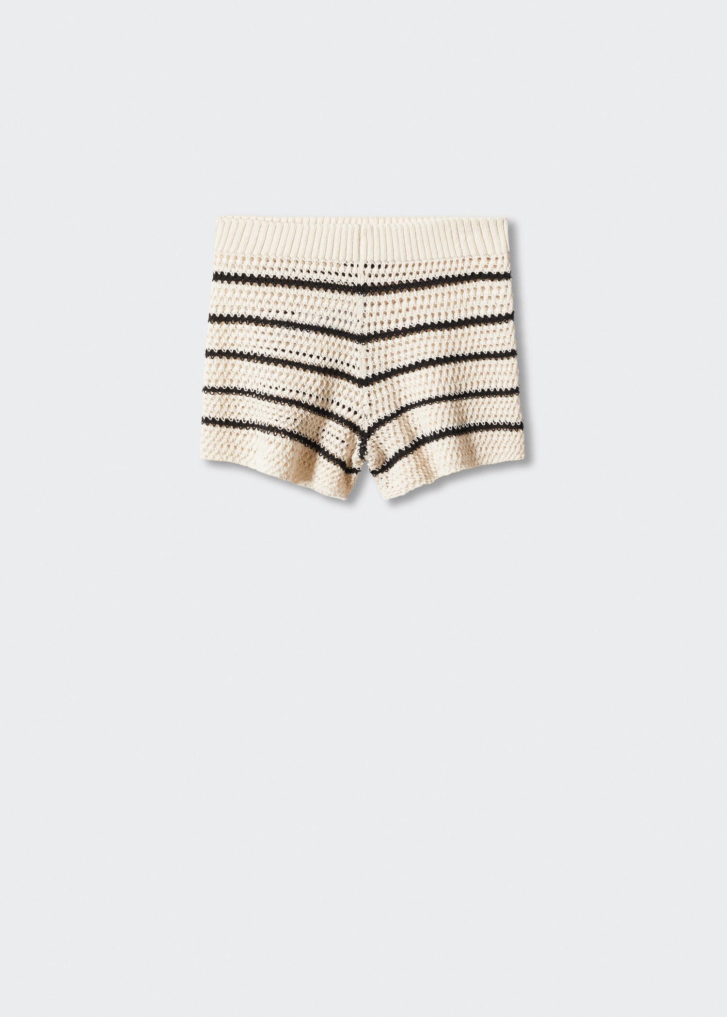 Openwork knitted shorts - Article without model