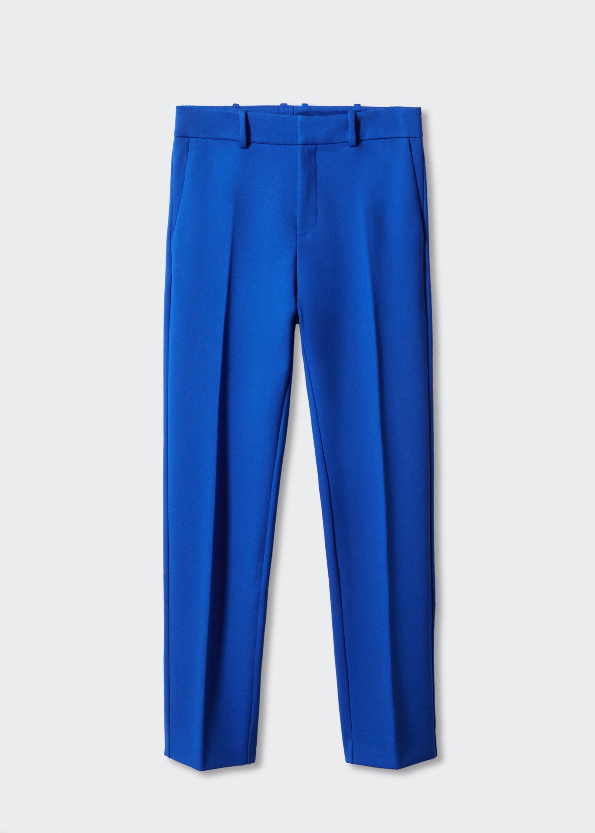 Rome-knit straight trousers - Article without model, Blue. Ref: 57052883-00.