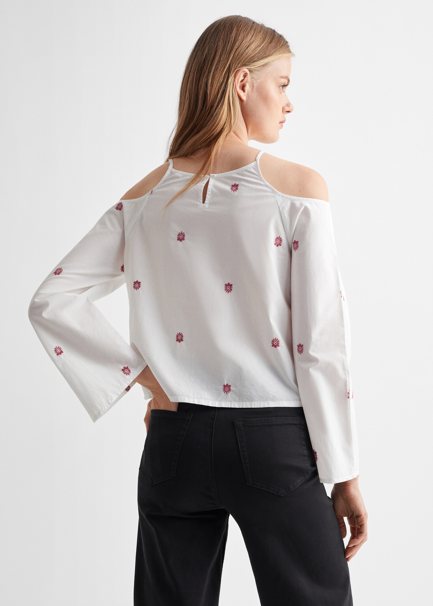 Blusa algodón abertura - Reverso del artículo