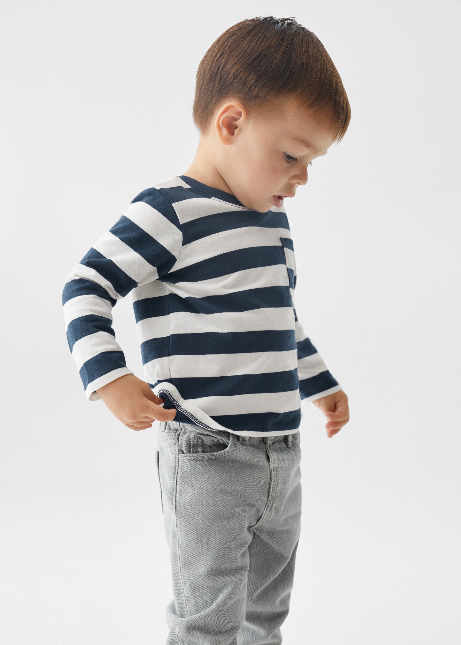 Jeans cintura elástica - Plano medio