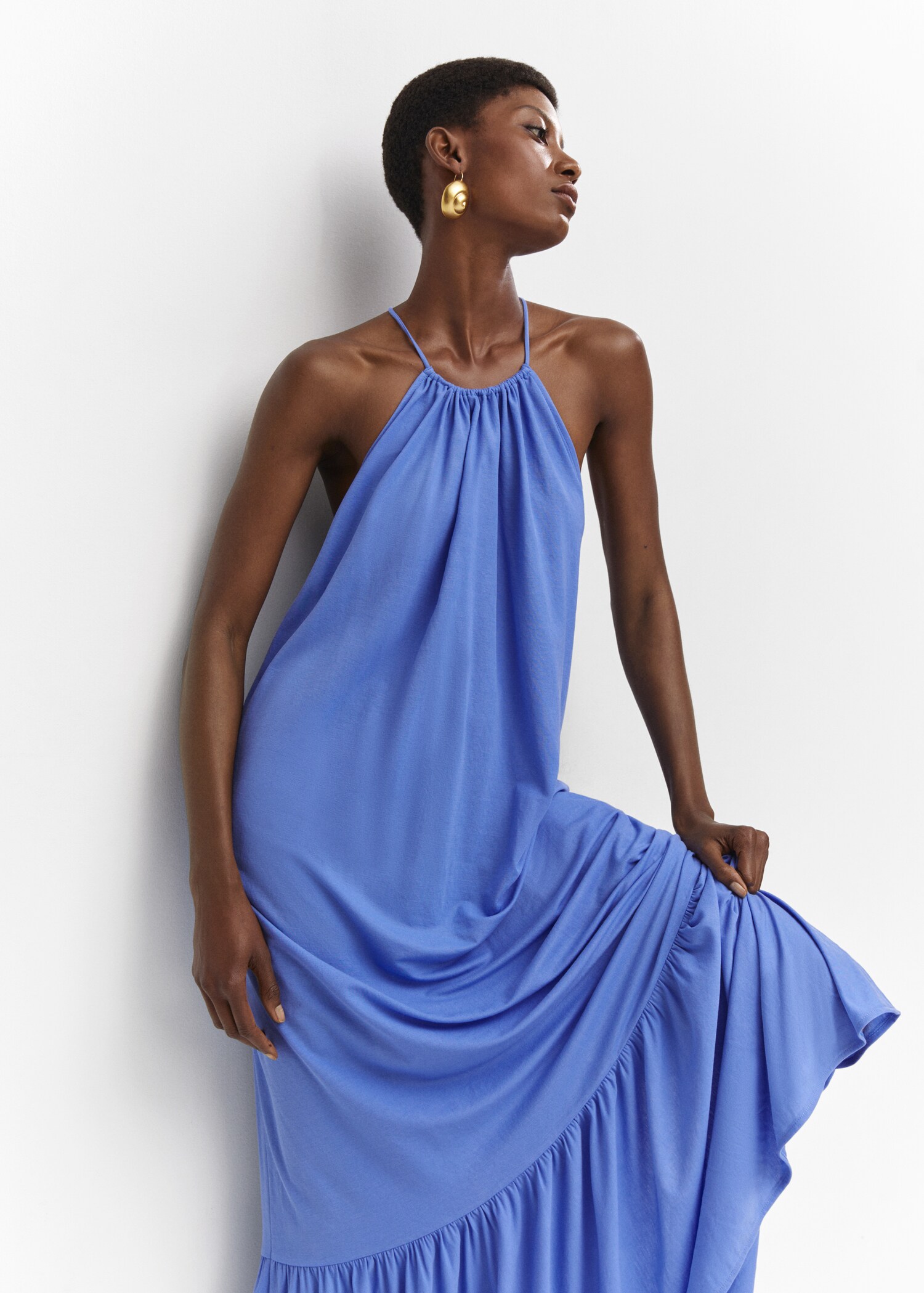 Cross-back maxi-dress - Details of the article 2