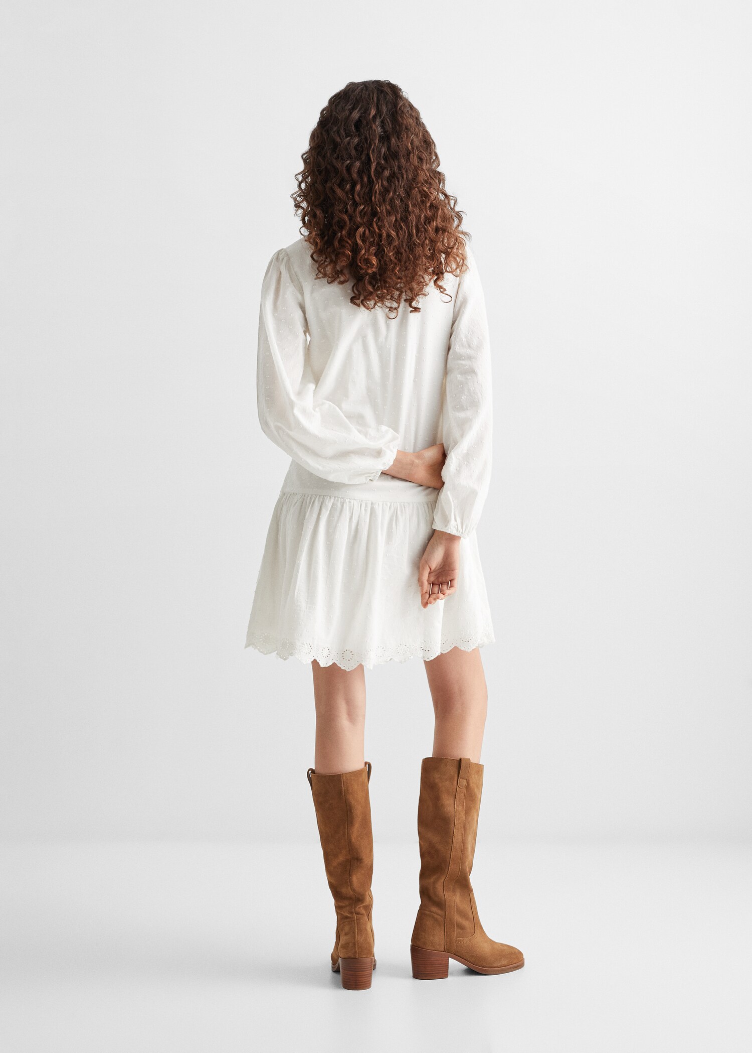 Vestit cotó botons - Revers de l'article