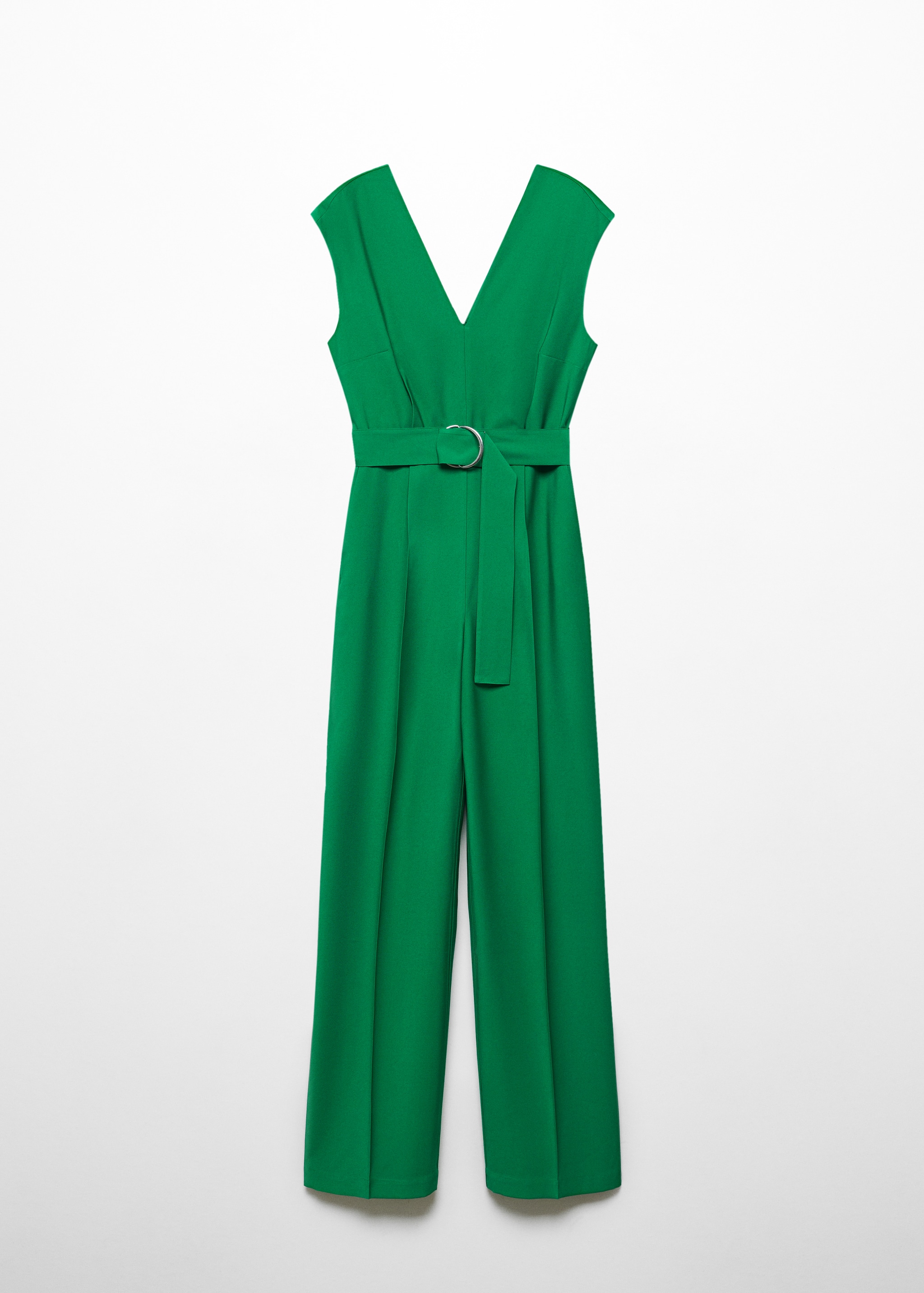 V-neck jumpsuit with belt - Article without model