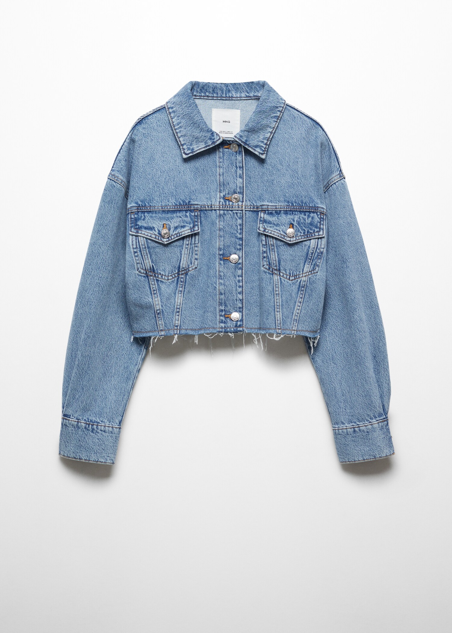 Cropped denim jacket - Article without model