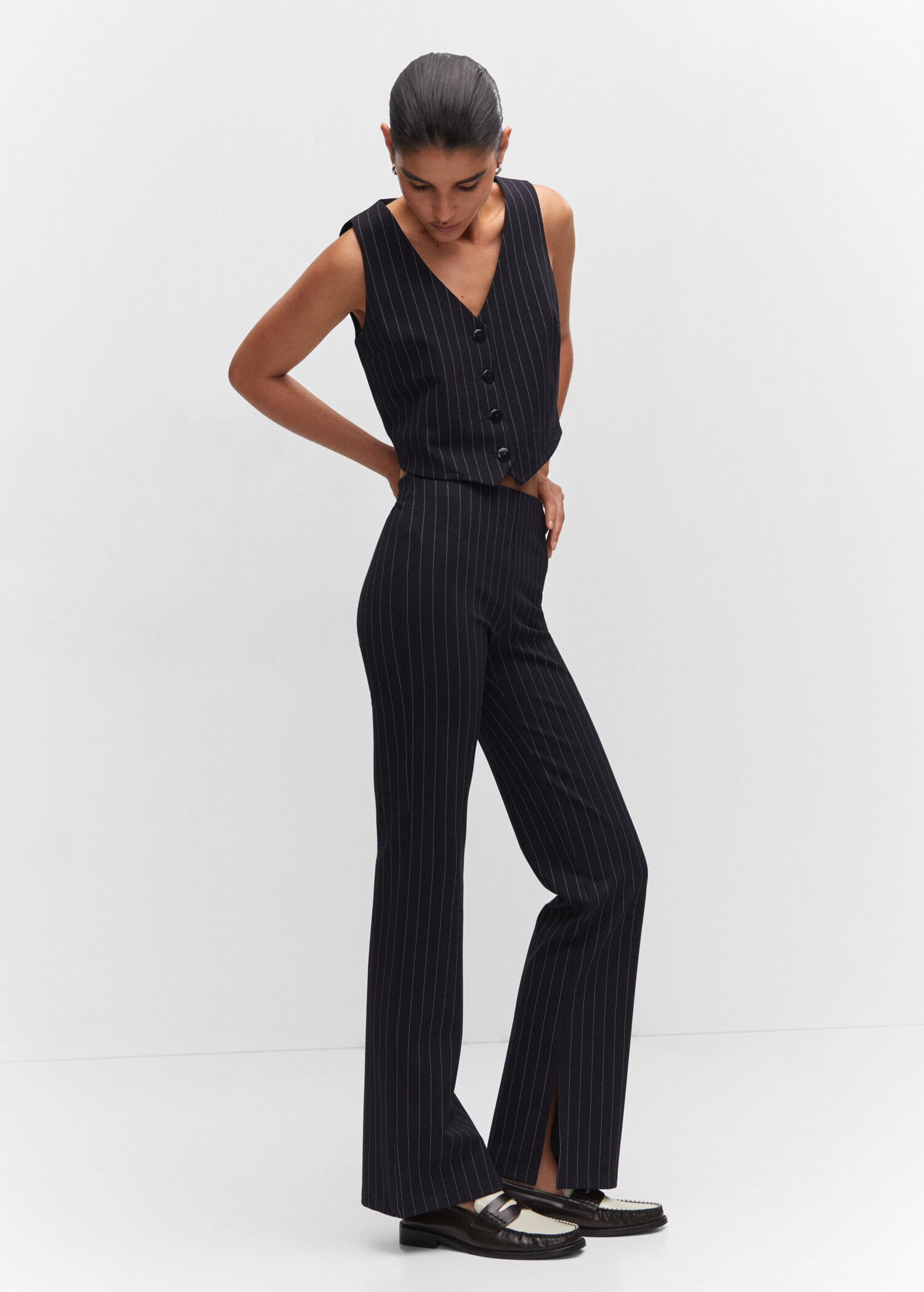 Pinstripe leggings - Details of the article 2