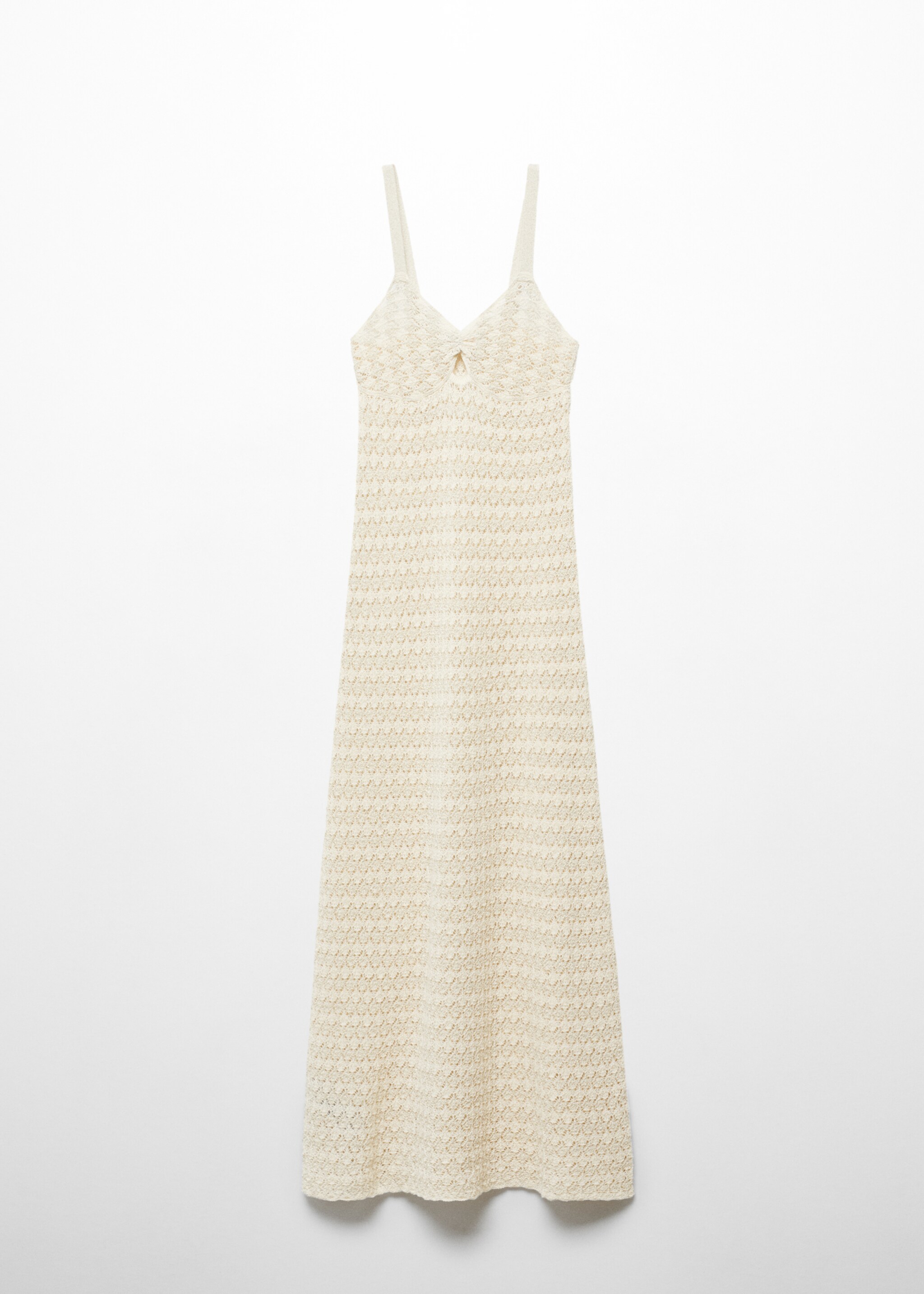 Robe longue crochet - Article sans modèle, Écru. Ref: 57053815-00.