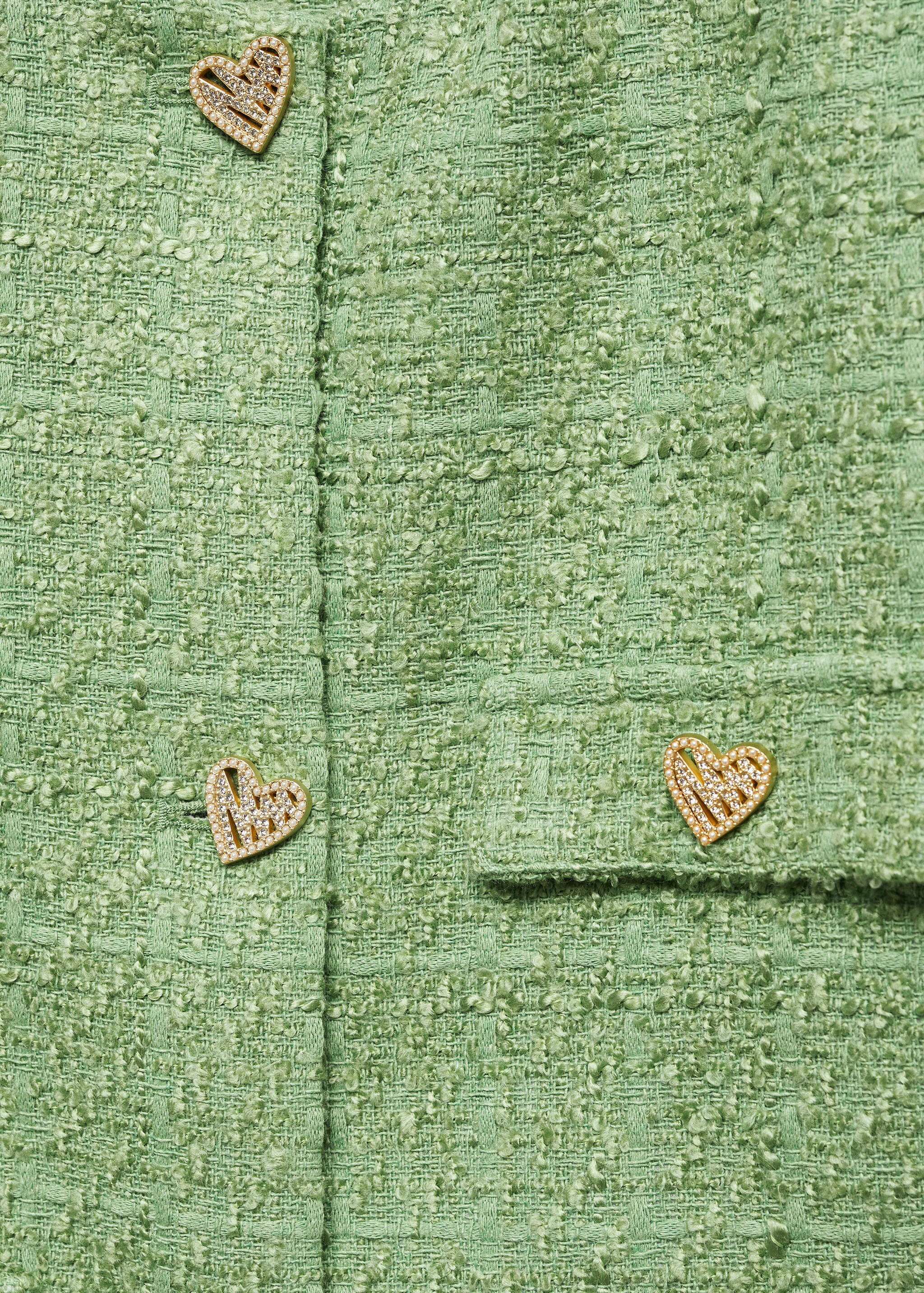 Veste tweed boutons bijoux - Détail de l'article 8