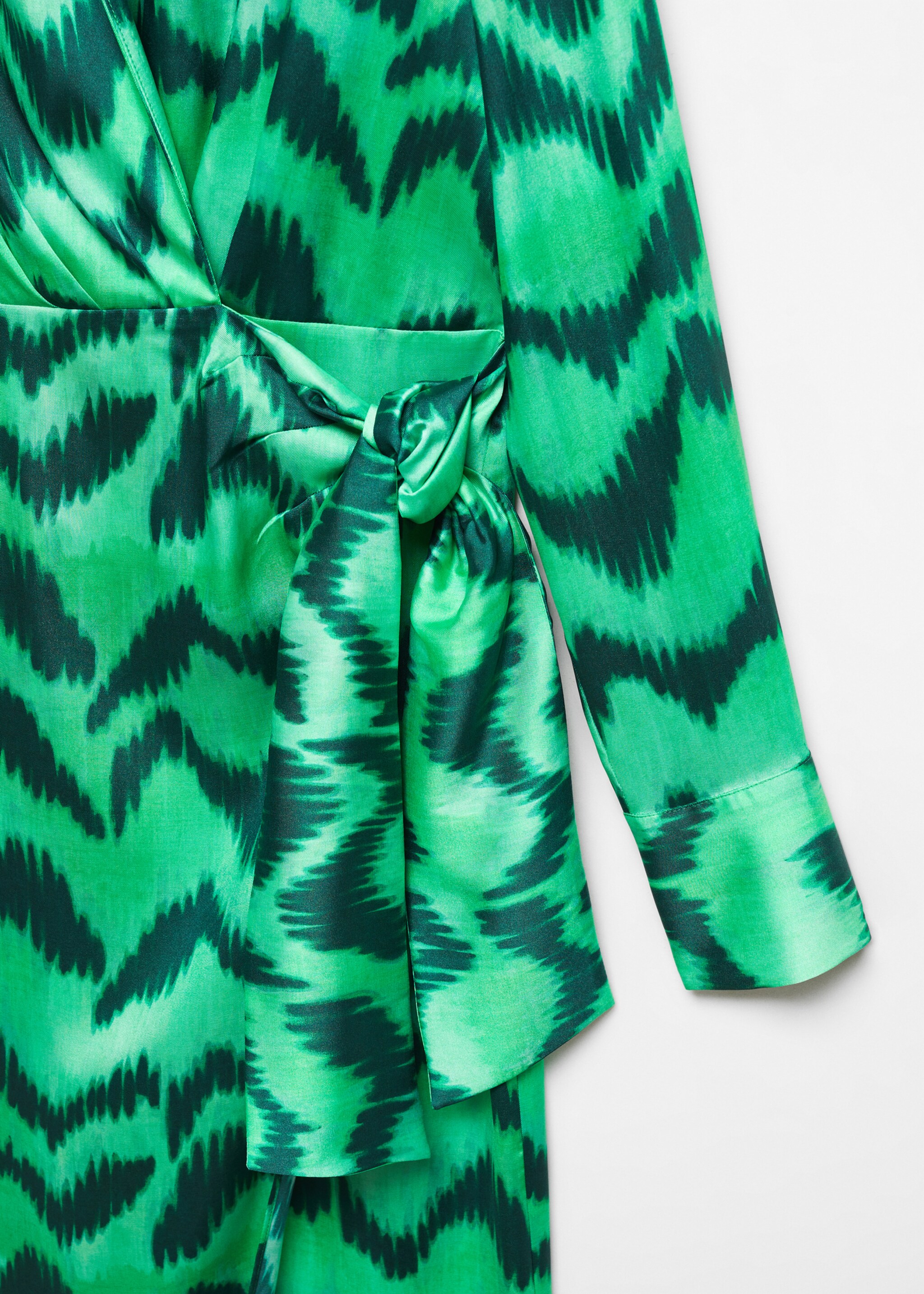 Hemdblusenkleid mit satiniertem Muster - Detail des Artikels 8