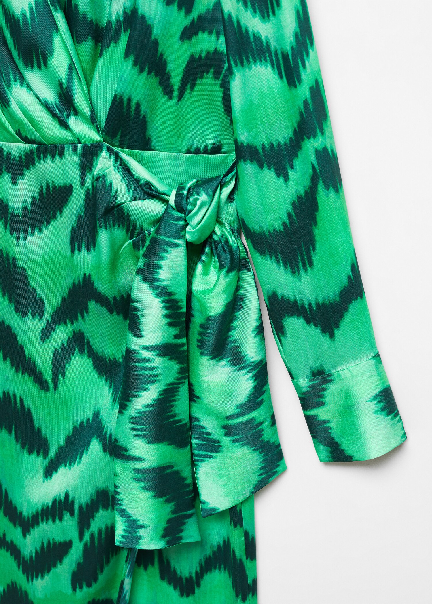 Robe chemise satinée imprimée - Détail de l'article 8