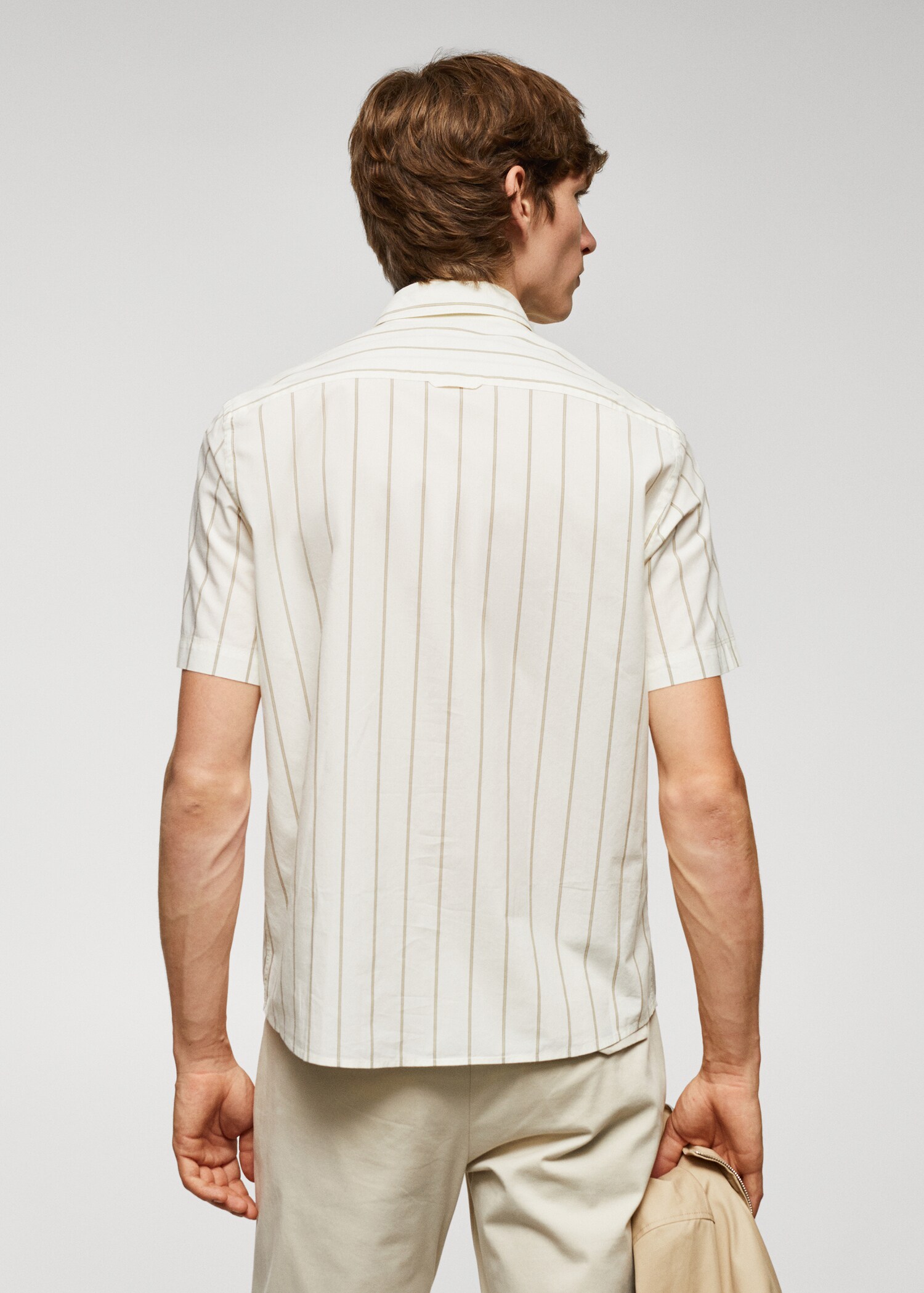 Striped light cotton shirt - Reverse of the article