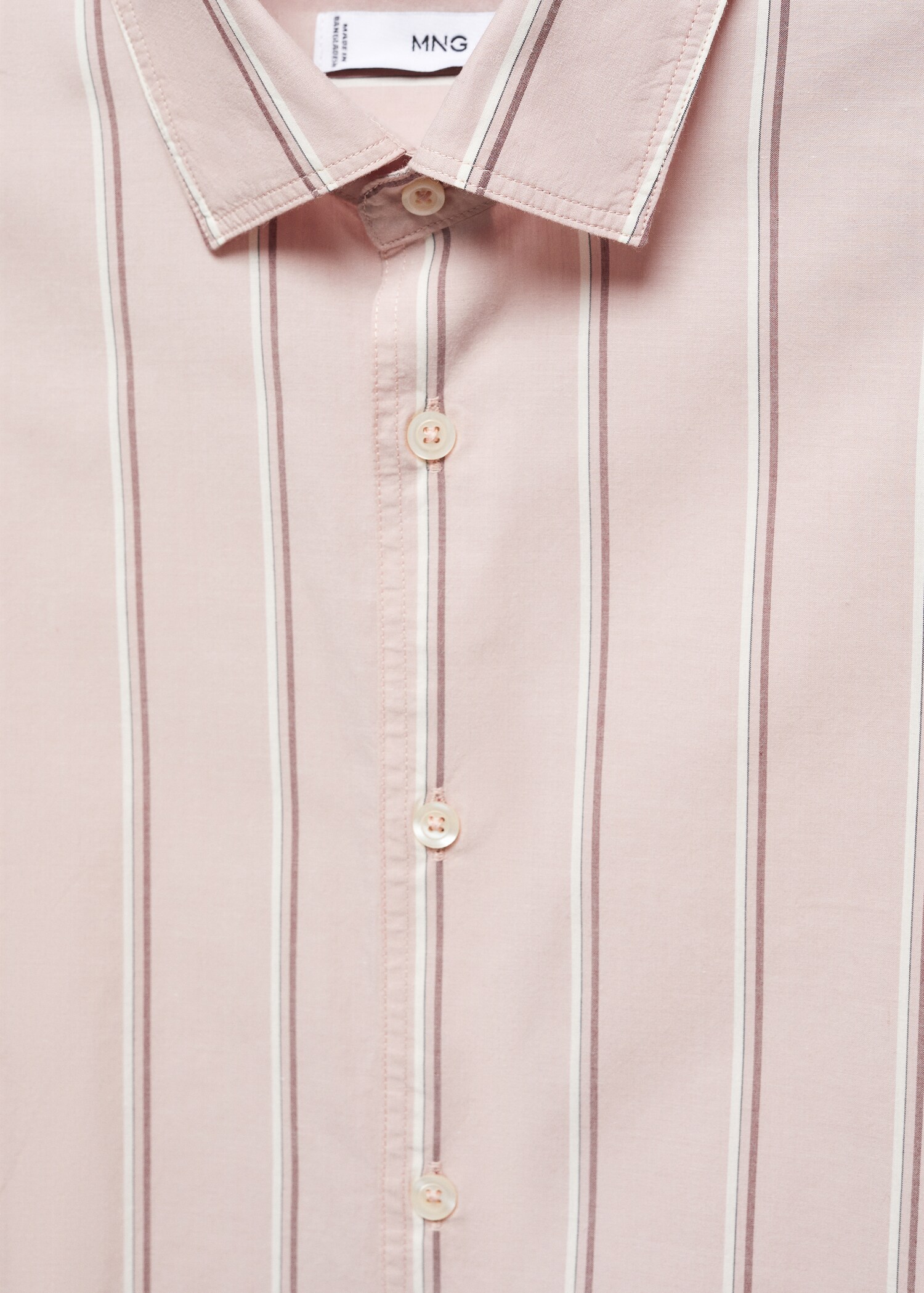 Striped light cotton shirt - Details of the article 8
