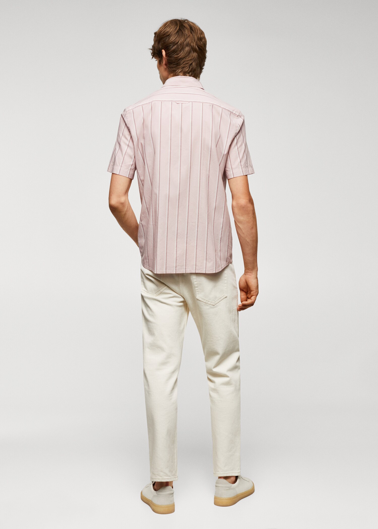 Striped light cotton shirt - Reverse of the article