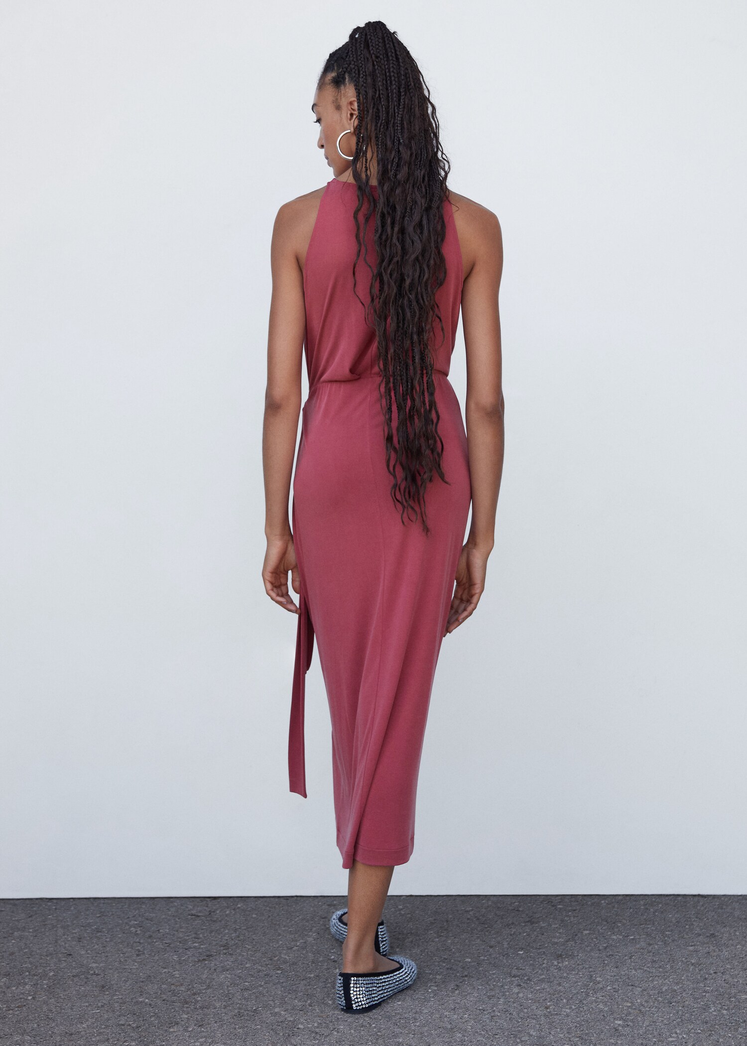 Bow modal dress - Reverse of the article