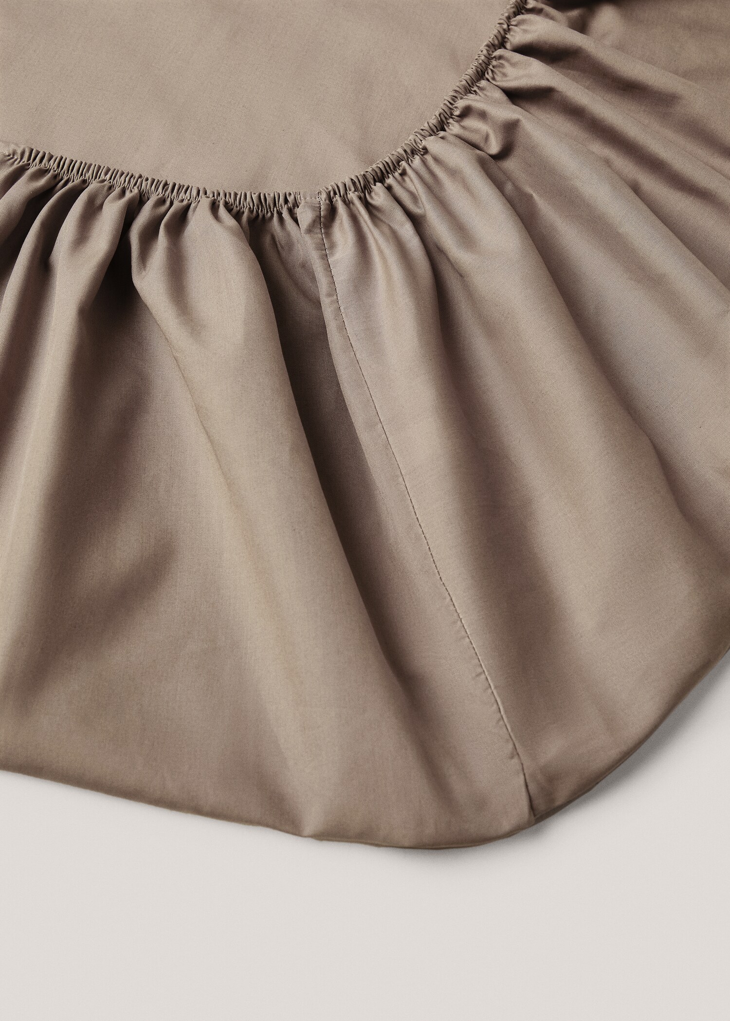 Cotton fitted sheet (180 threads) 90x200x30cm - Medium plane