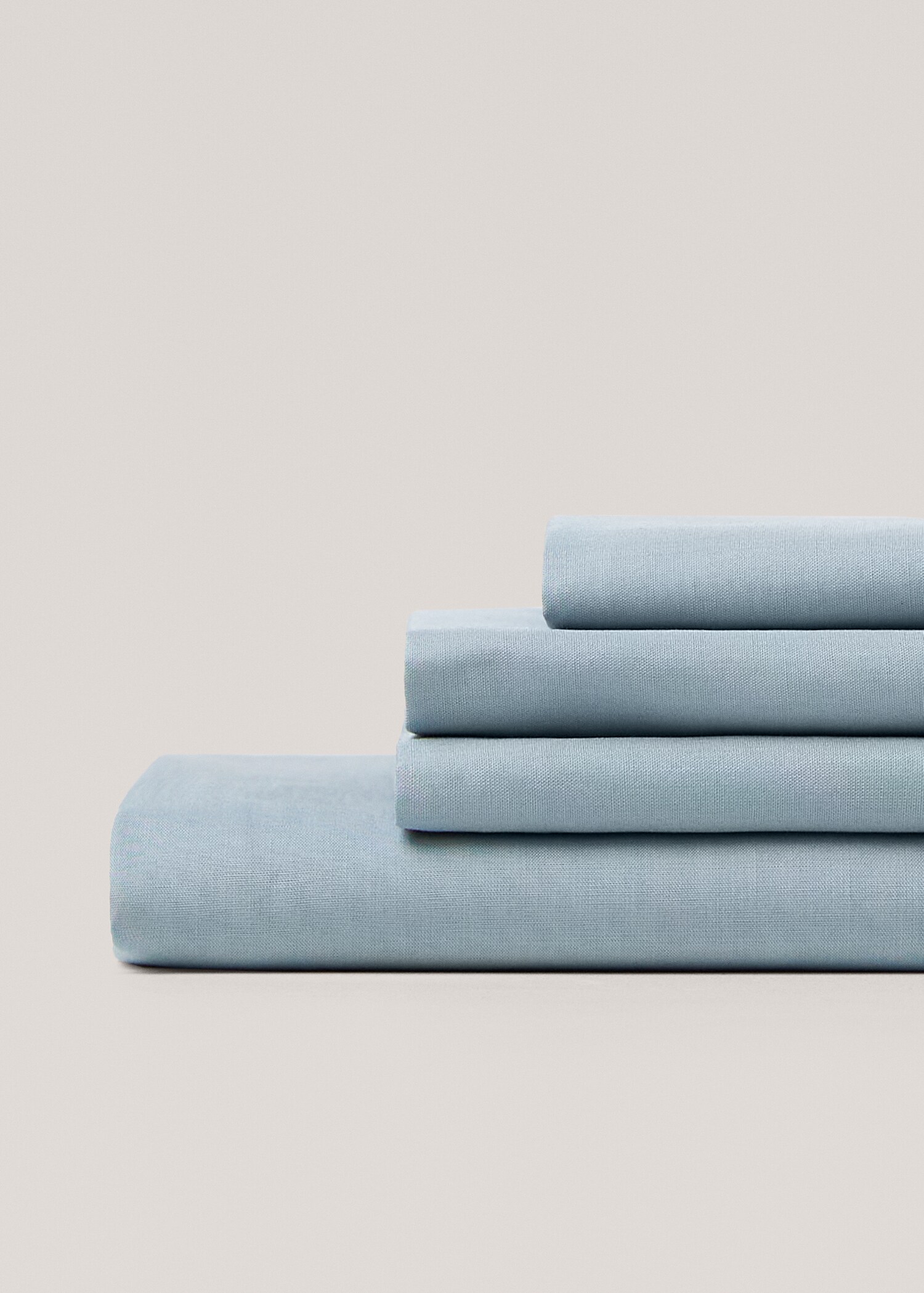 Cotton fitted sheet (180 threads) 90x200x30cm - Details of the article 2