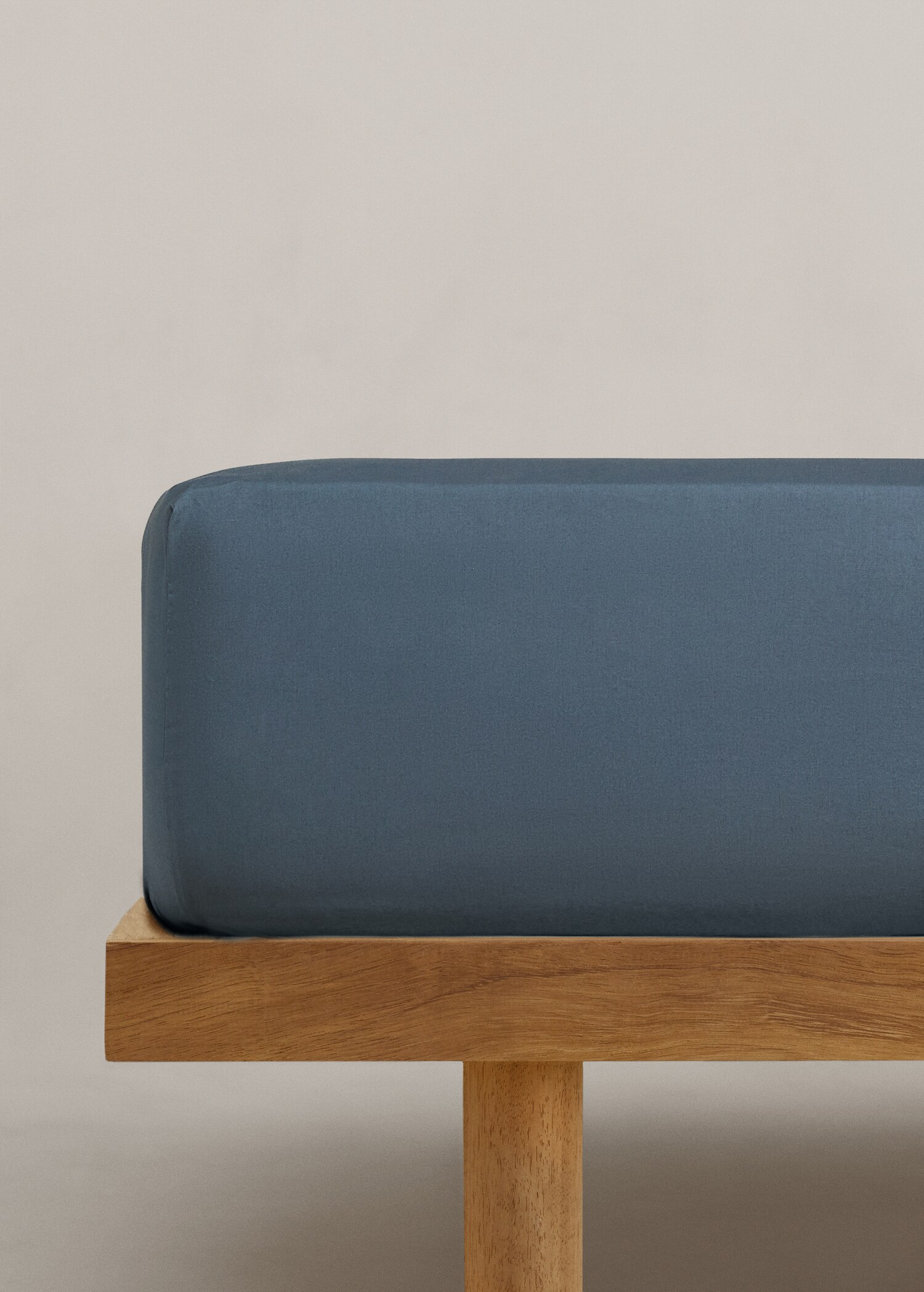 Cotton fitted sheet (180 threads) 90x200x30cm - Medium plane